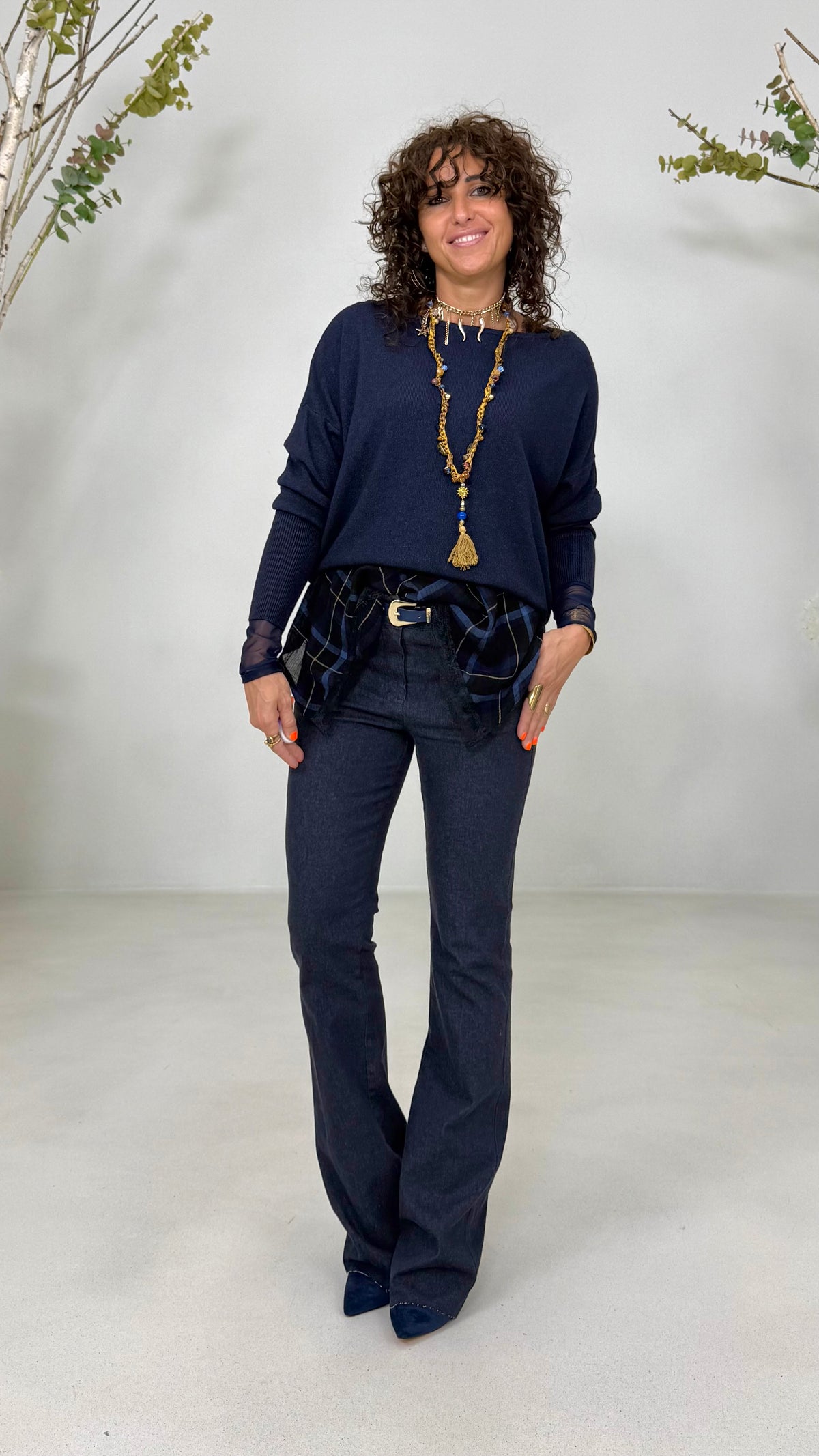 ZAMPETTA IN DENIM ELASTICIZZATO