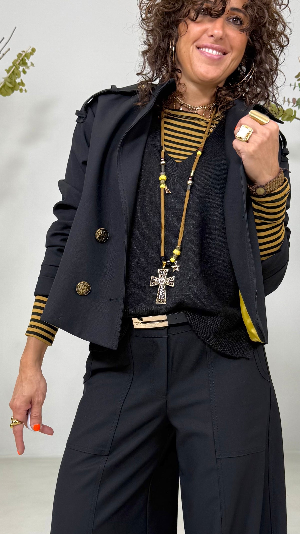 GILET MAGLIA SCOLLO A V IN CALDA VISCOSA