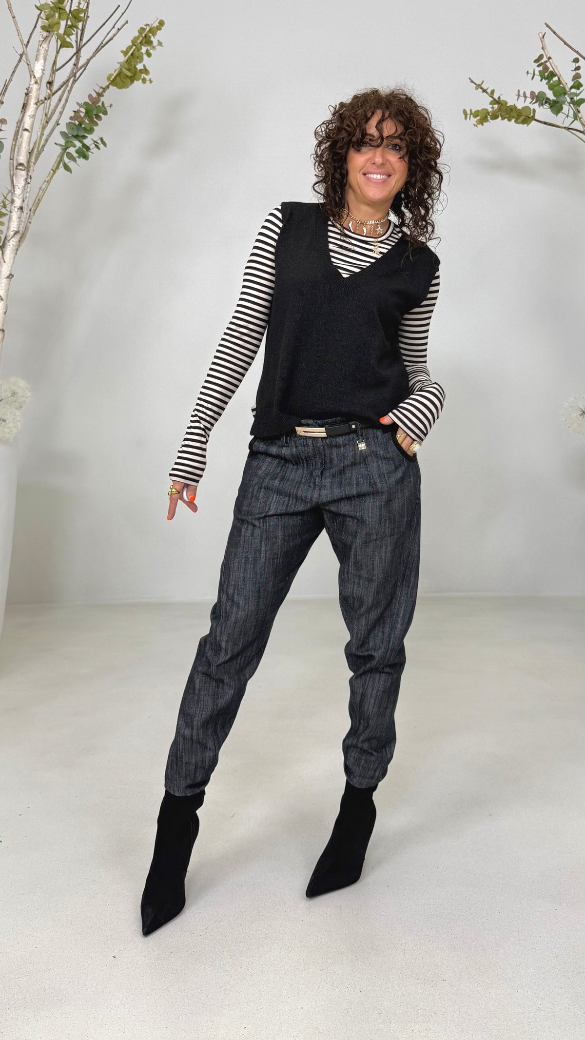 T-SHIRT SLIM GIROCOLLO RIGA VISCOSA