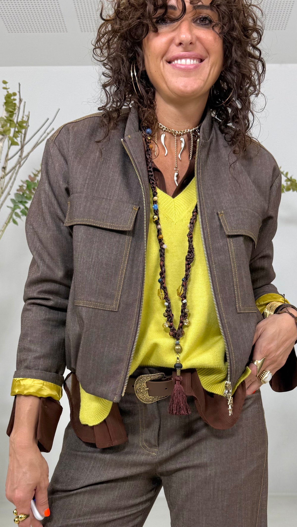 GILET MAGLIA SCOLLO A V IN CALDA VISCOSA