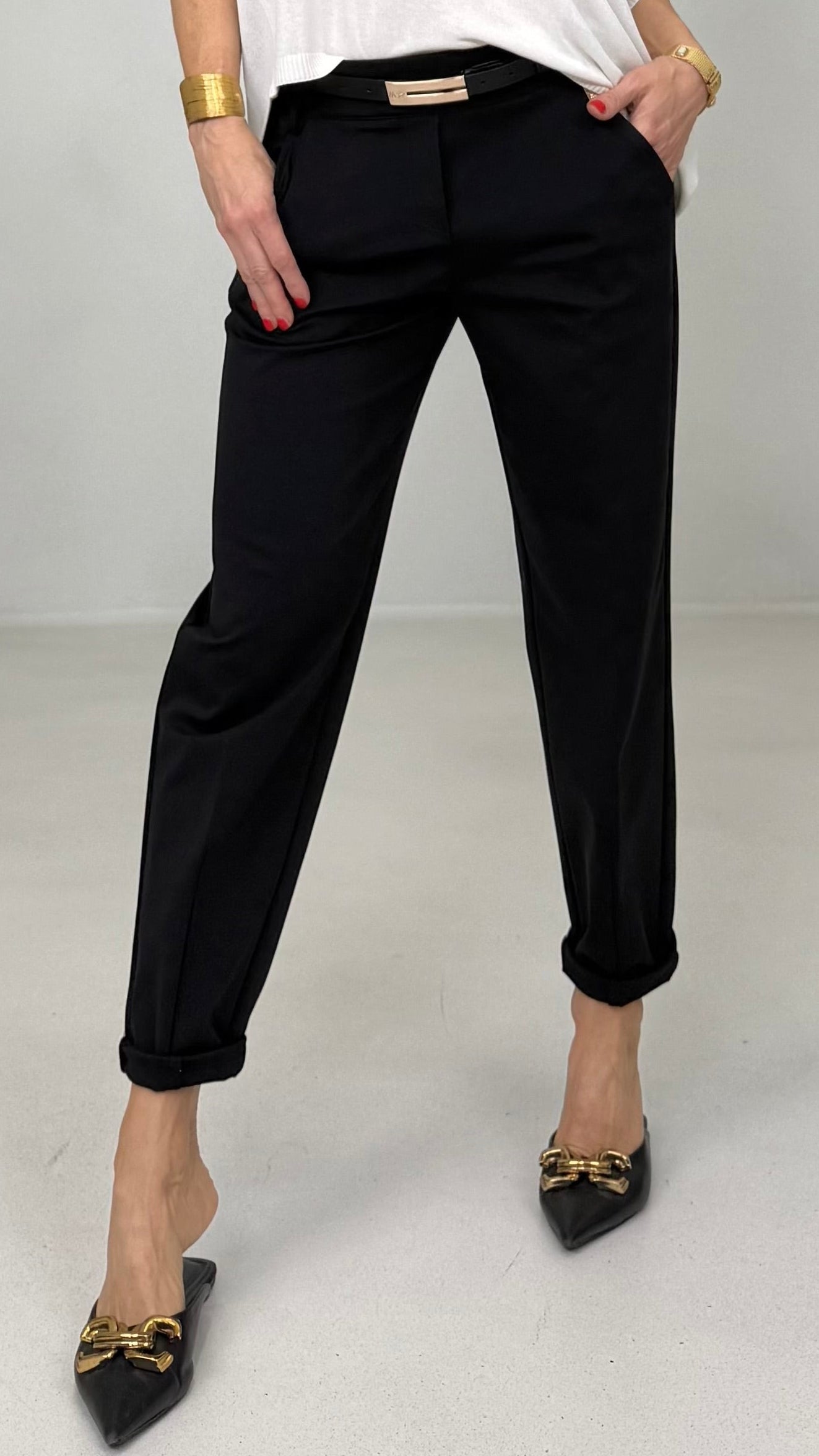 BAGGY IN PUNTO MILANO DI COTONE