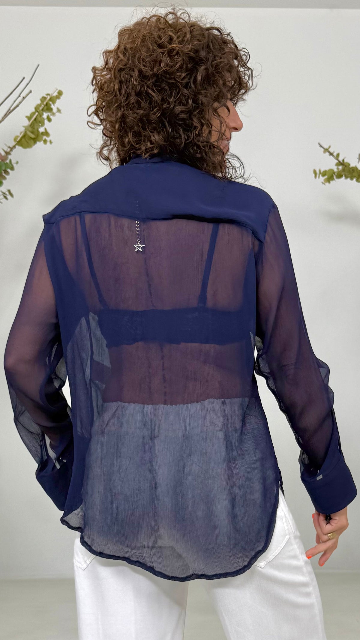 CAMICIA LINEA A UOMO IN CREPONNE VISCOSA