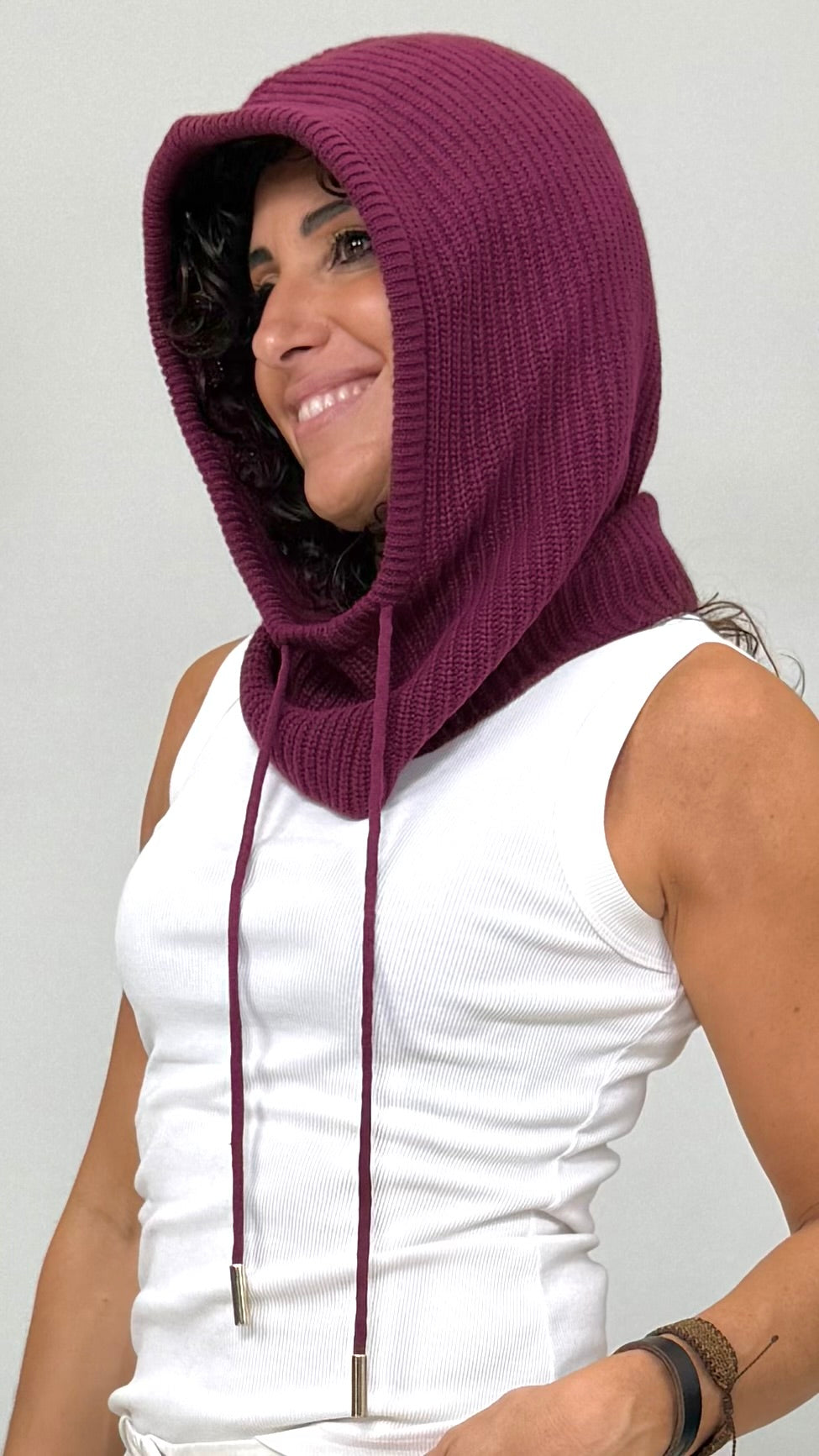 COPRICAPO/PASSAMONTAGNA IN MISTO CASHMERE