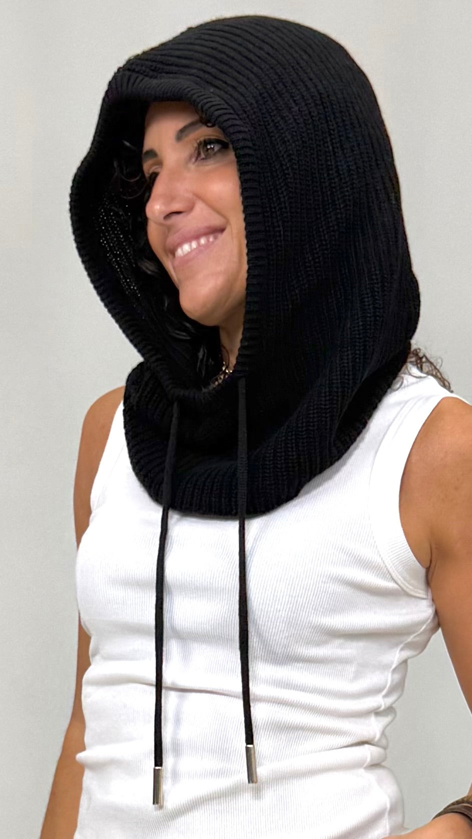 COPRICAPO/PASSAMONTAGNA IN MISTO CASHMERE