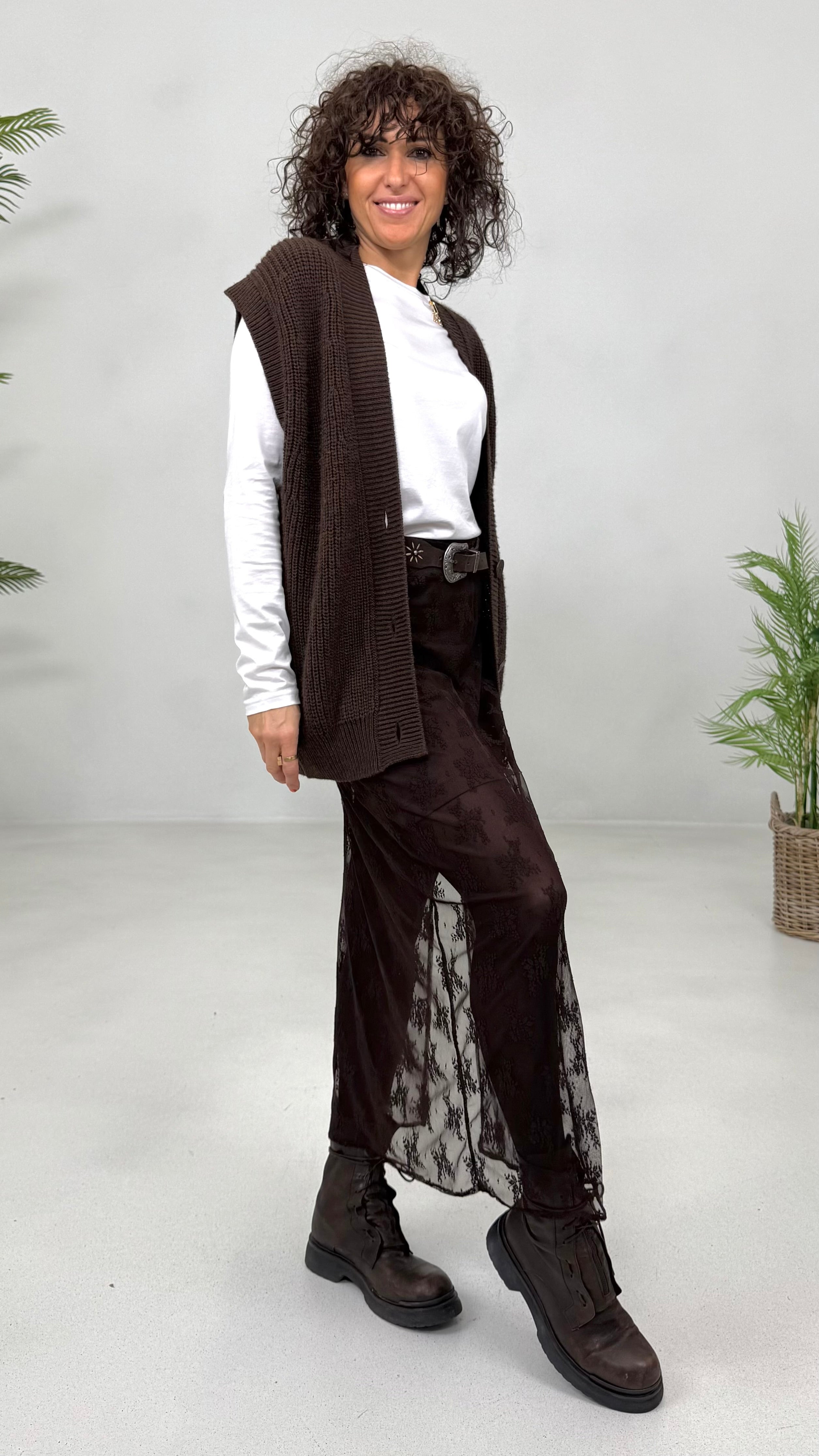 T-SHIRT BASIC MANICA LUNGA IN JERSEY DI COTONE MODAL