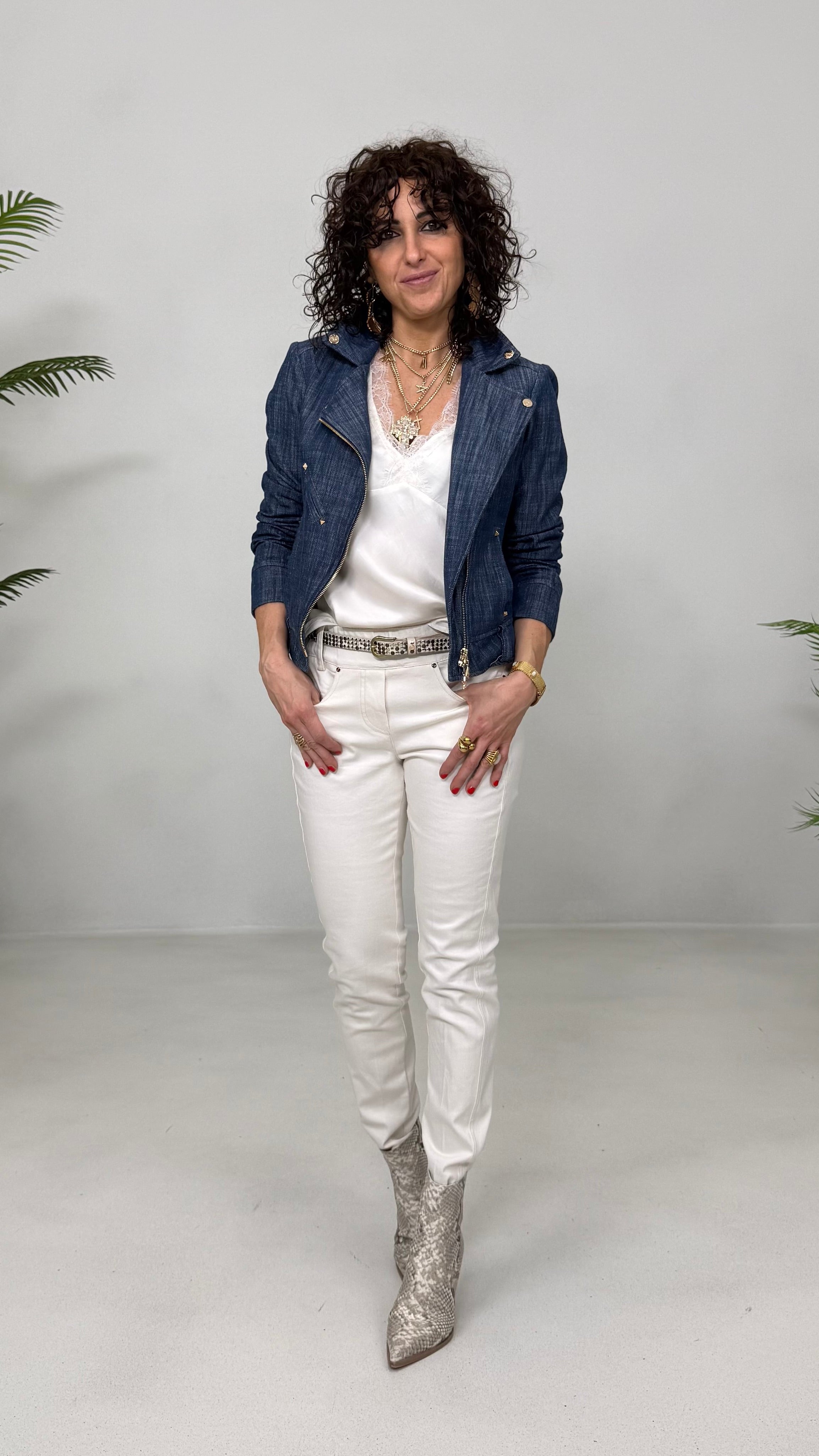 CHIODO IN COTONE JEANS
