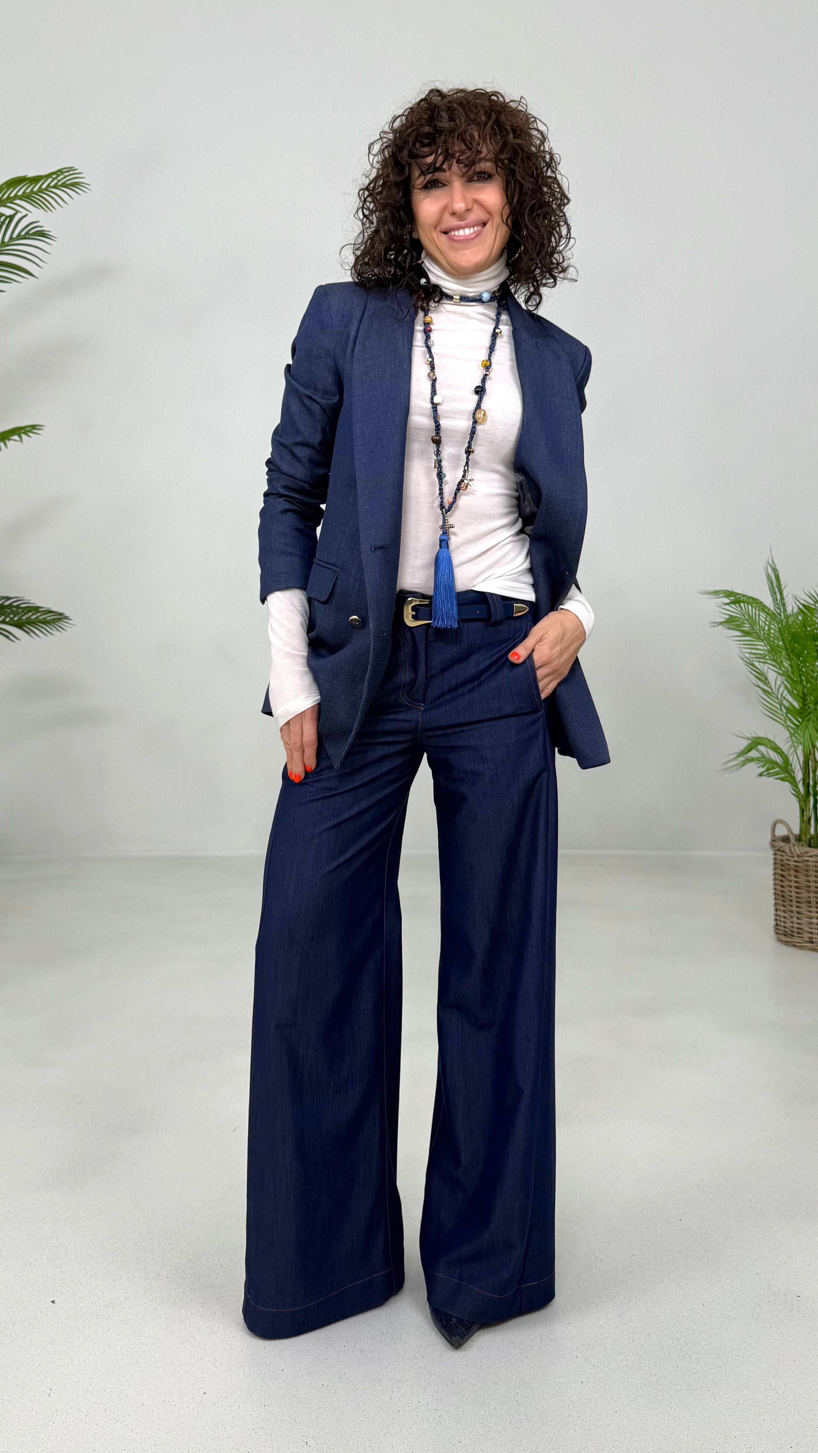 COLLANA UNCINETTO CON PIETRE E NAPPA