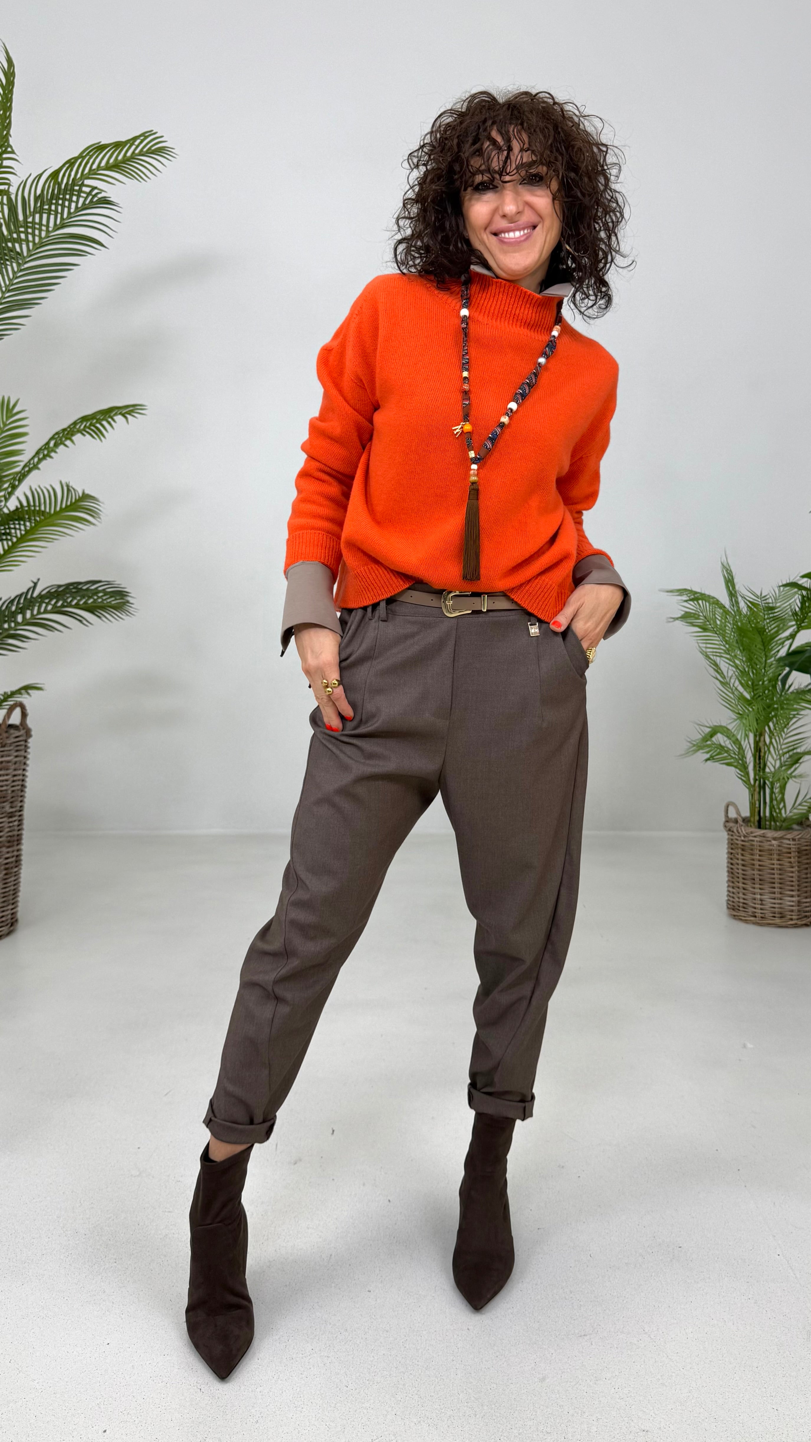 CAMICIA IN JERSEY DI COTONE MODAL