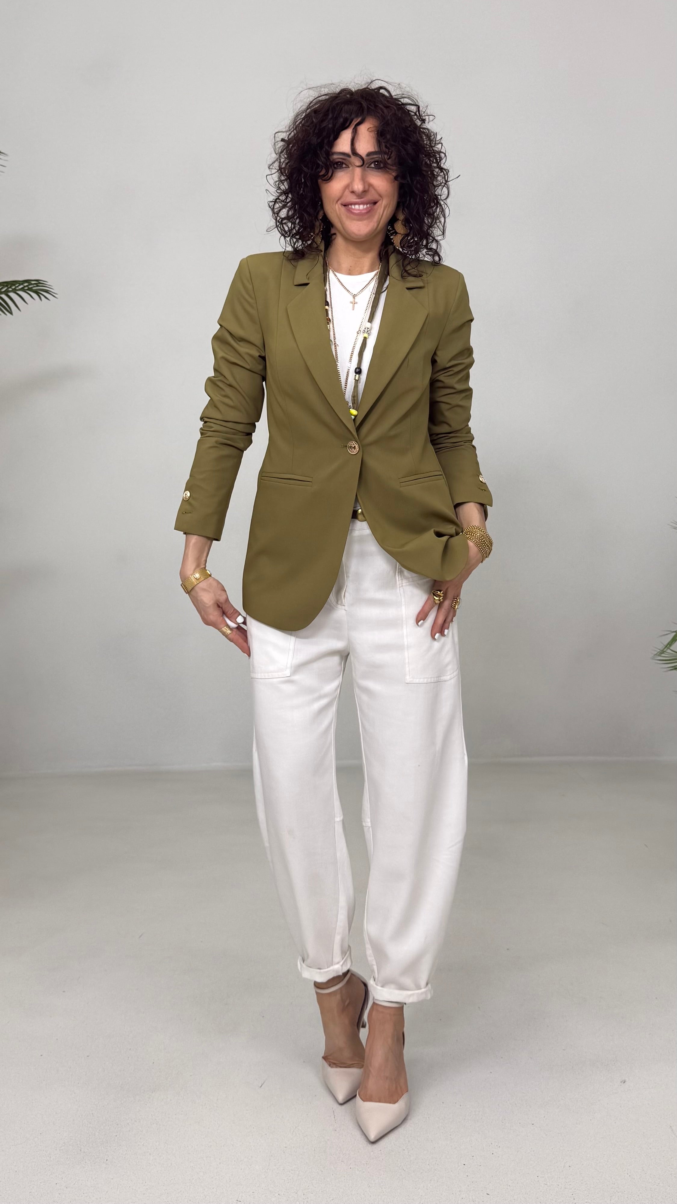 GIACCA BLAZER IN TECNICO FLUIDO