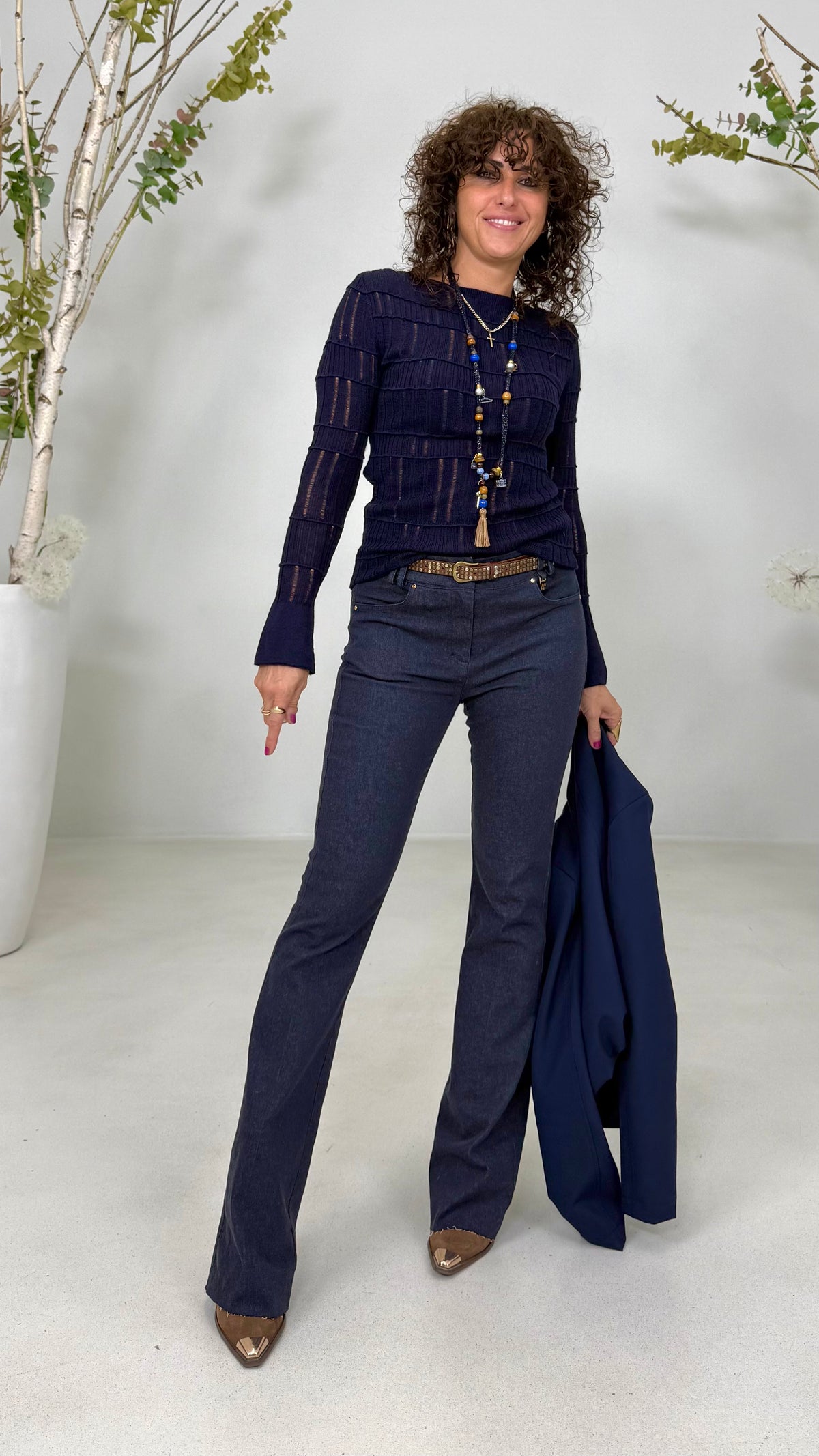ZAMPETTA IN DENIM ELASTICIZZATO