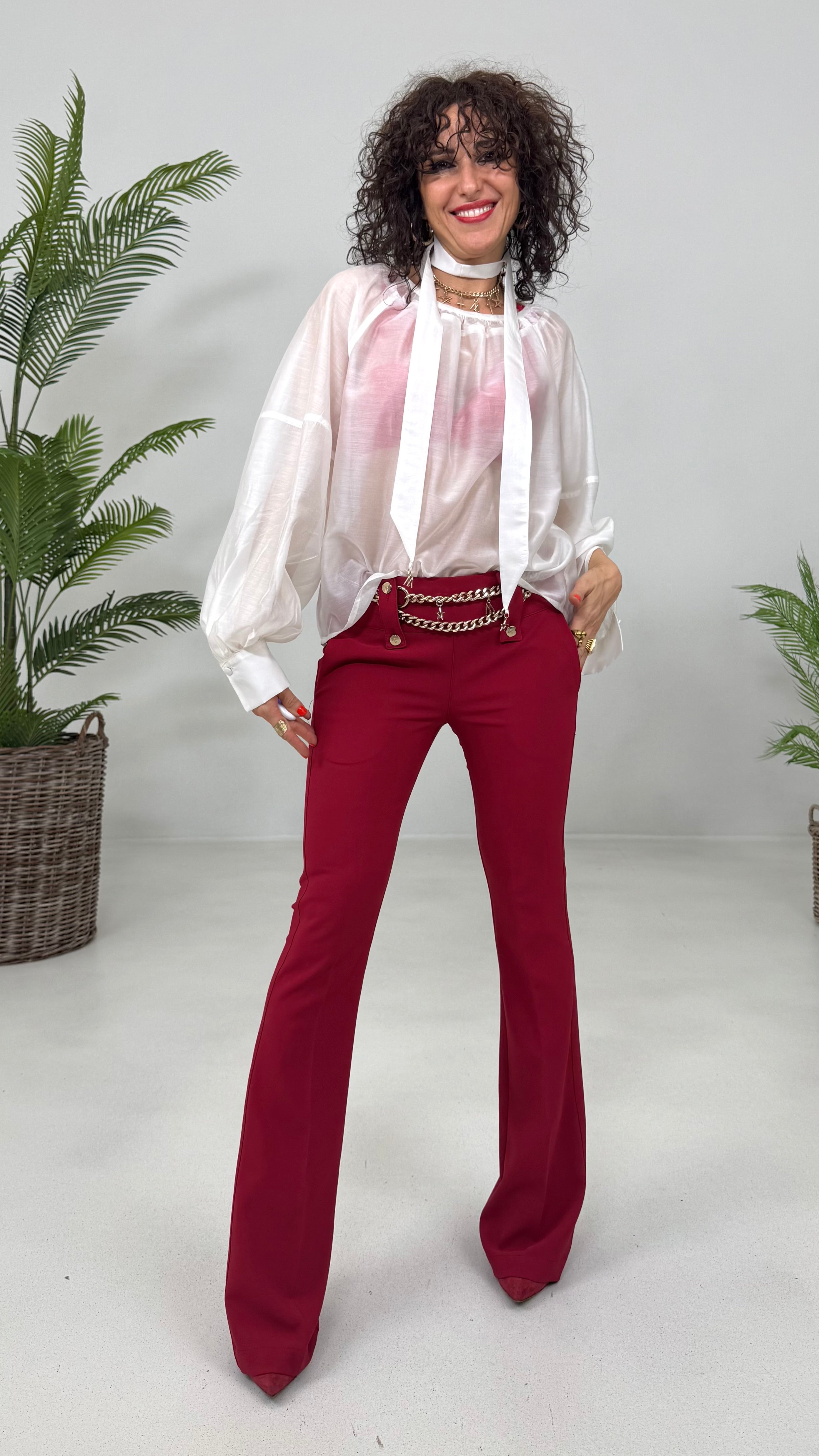 CAMICIA CON FUSCIACCA IN ORGANZA