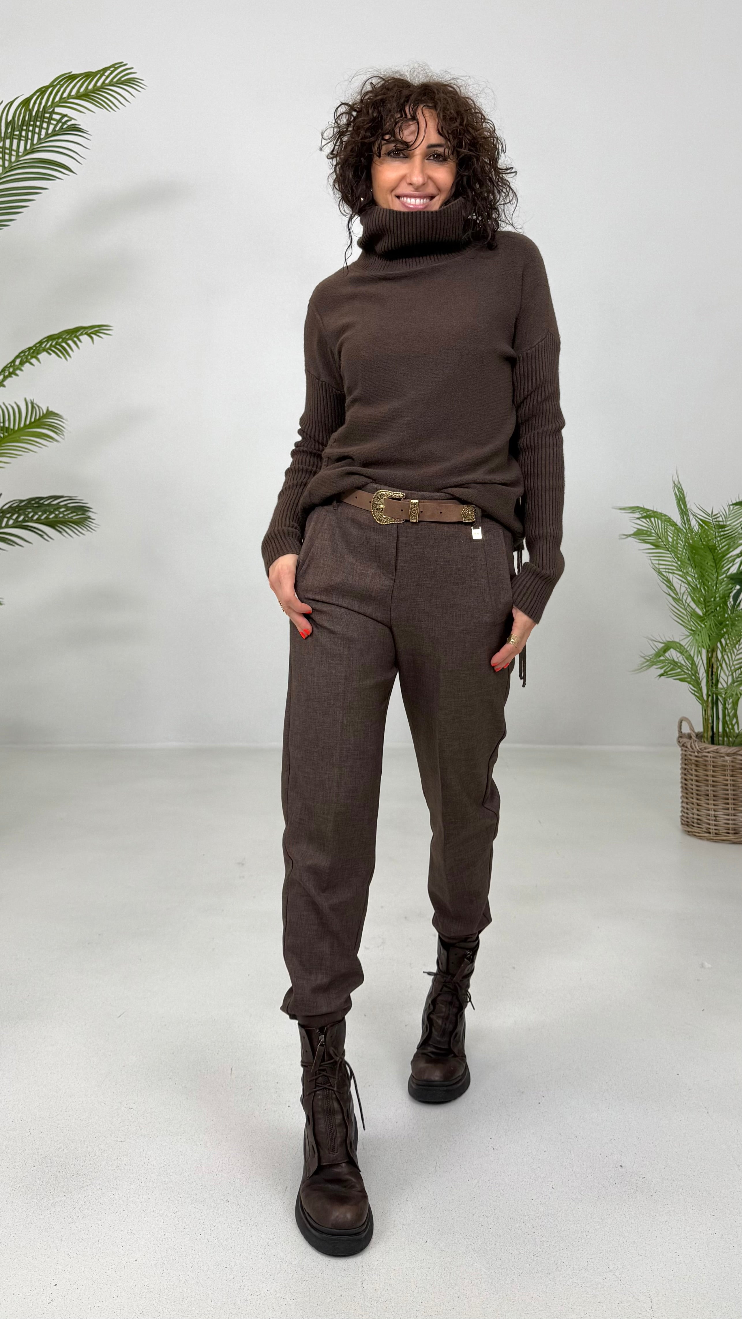 CINTURA TRITTICO ORO VECCHIO IN CAMOSCIO