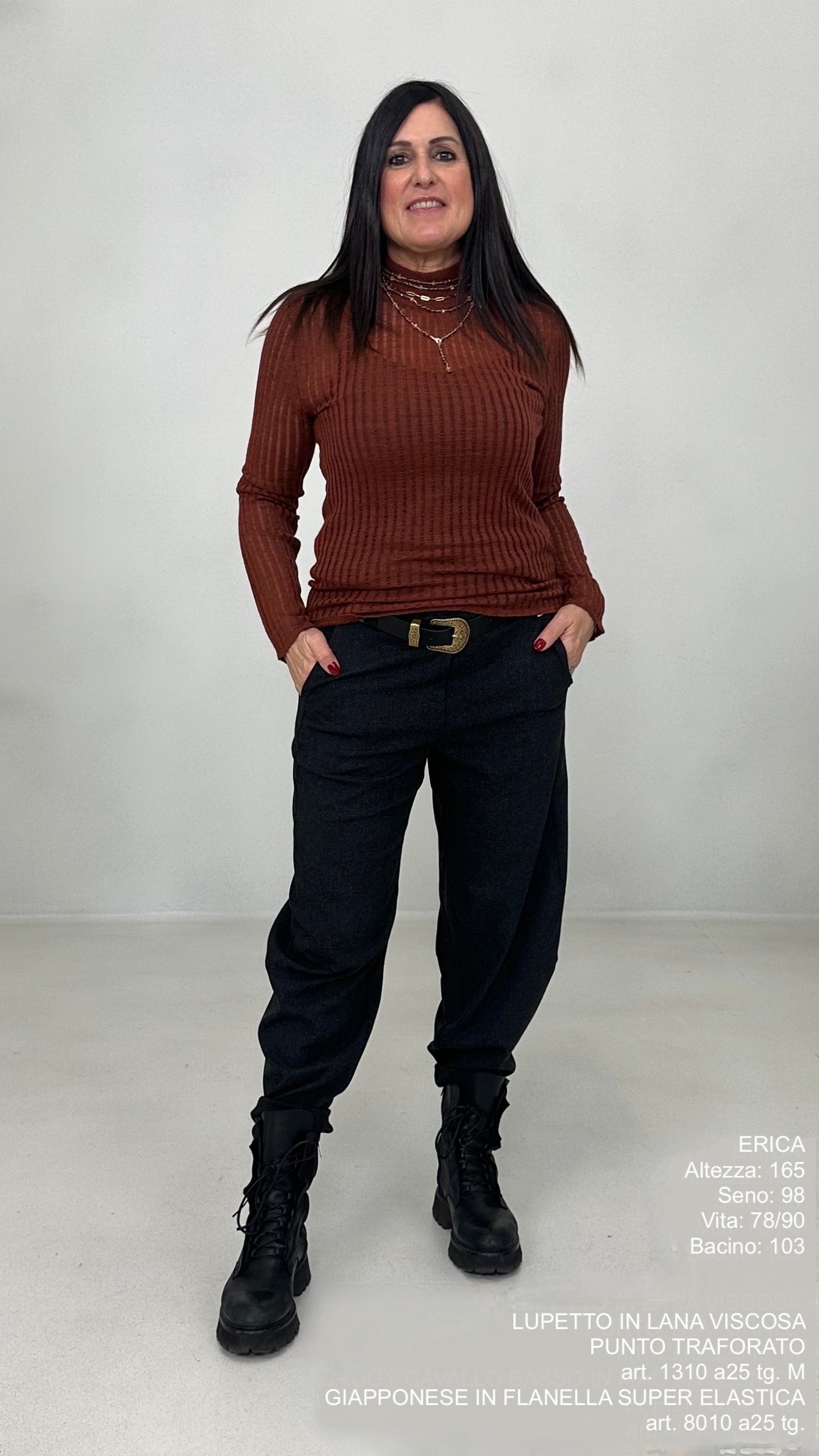 LUPETTO IN LANA VISCOSA PUNTO TRAFORATO