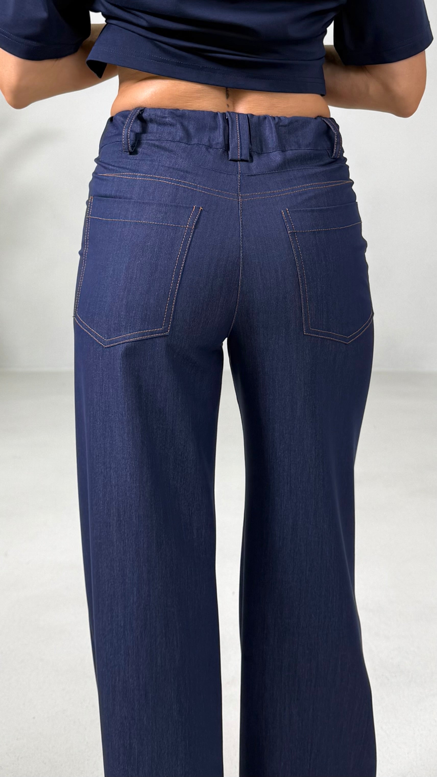 PALAZZO IN JEANS SLEGATO