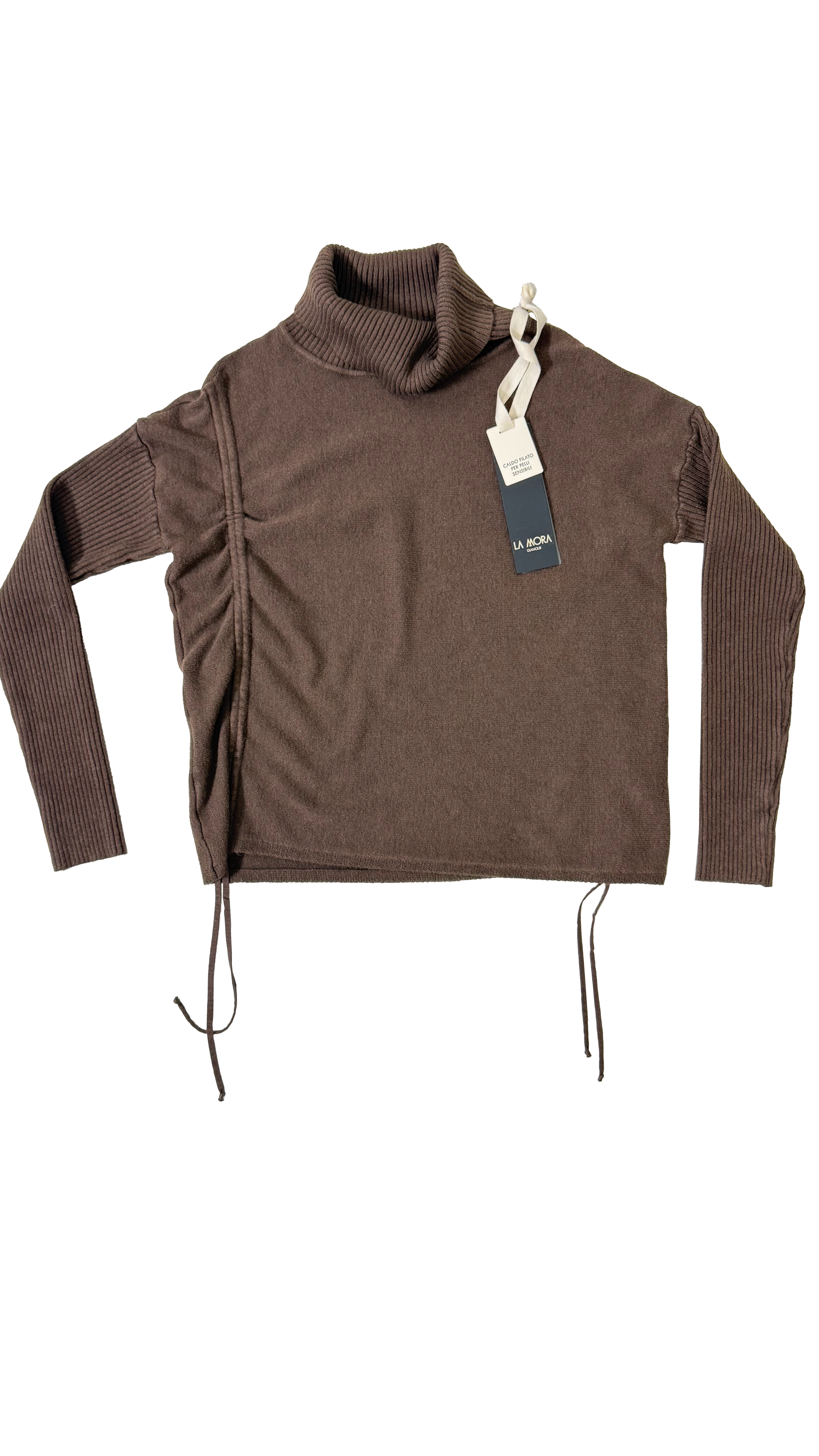 MAGLIA QUADRATA CON COULISSE IN CALDA VISCOSA