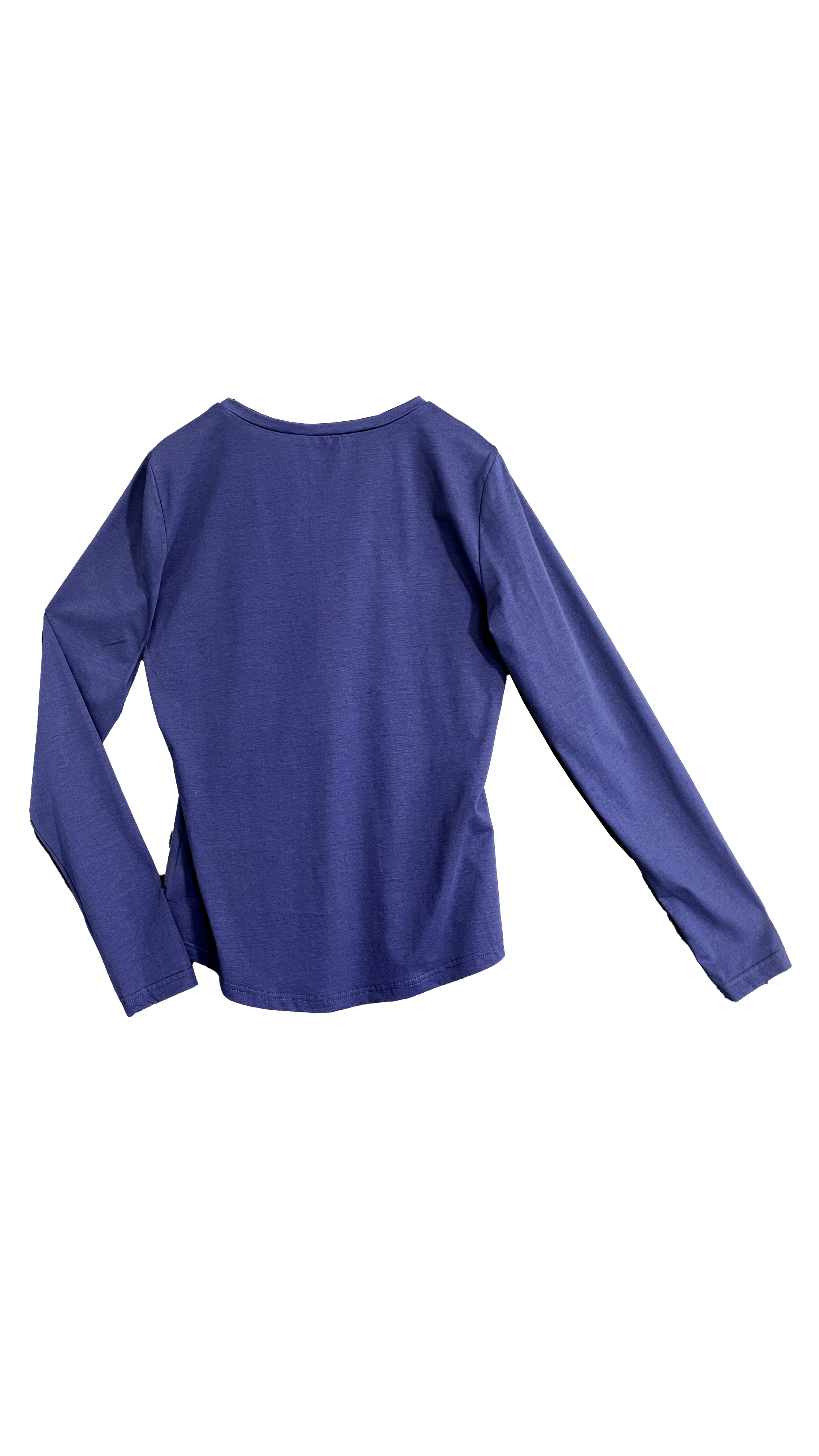T-SHIRT BASIC MANICA LUNGA IN JERSEY DI COTONE MODAL