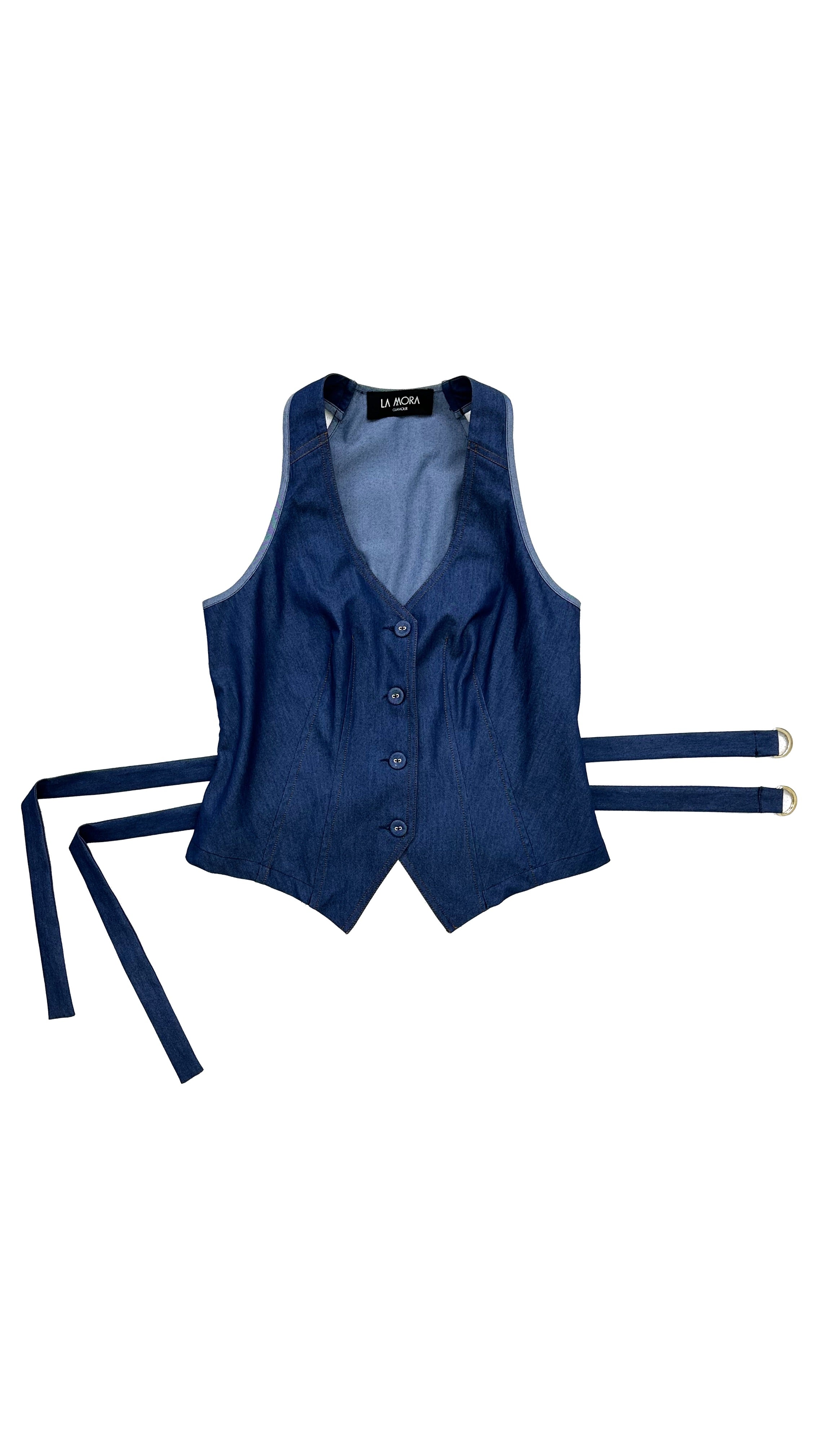 GILET JEANS LEGGERO ELASTICO