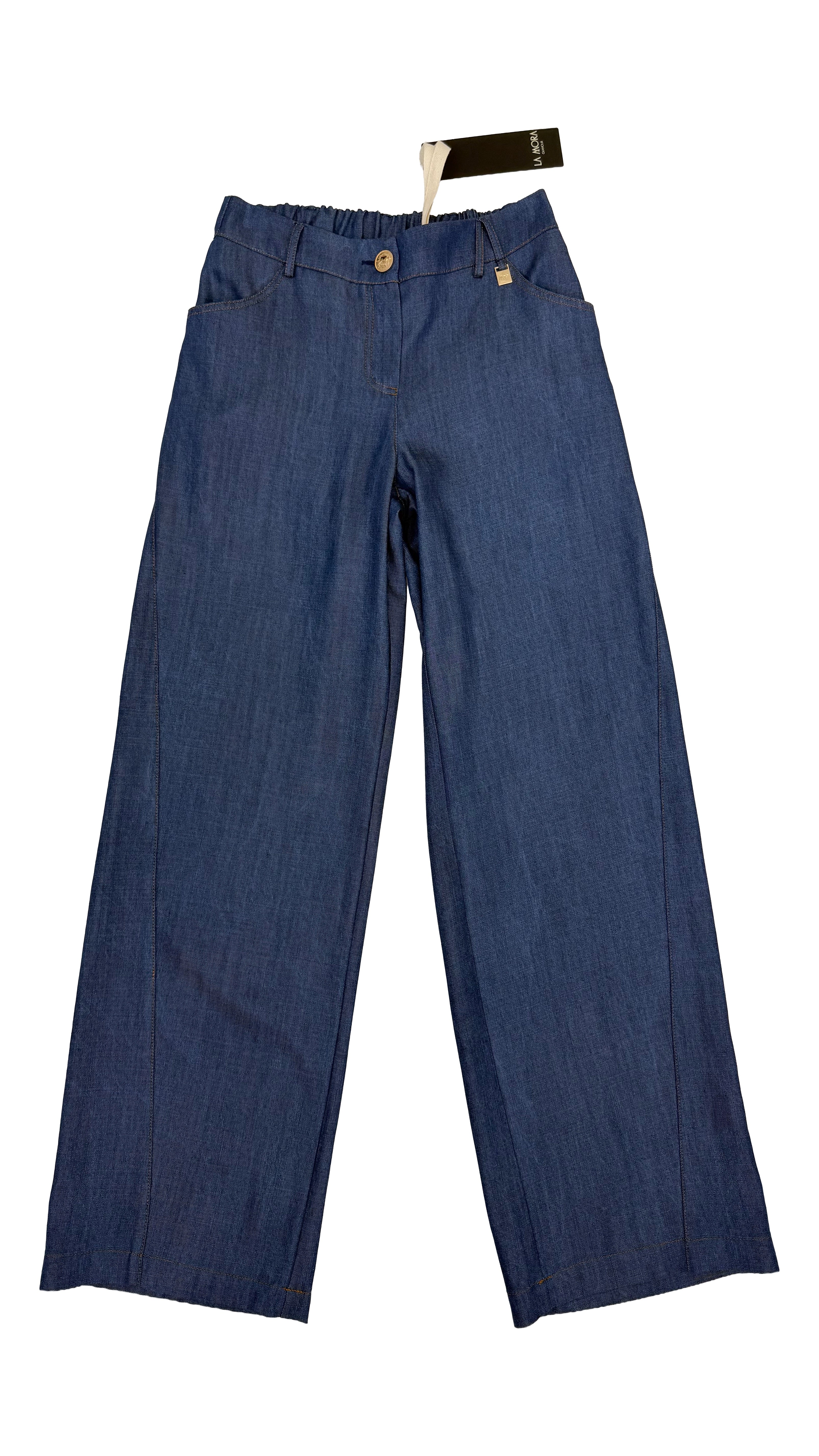 PALAZZO IN JEANS 100% LYOCELL