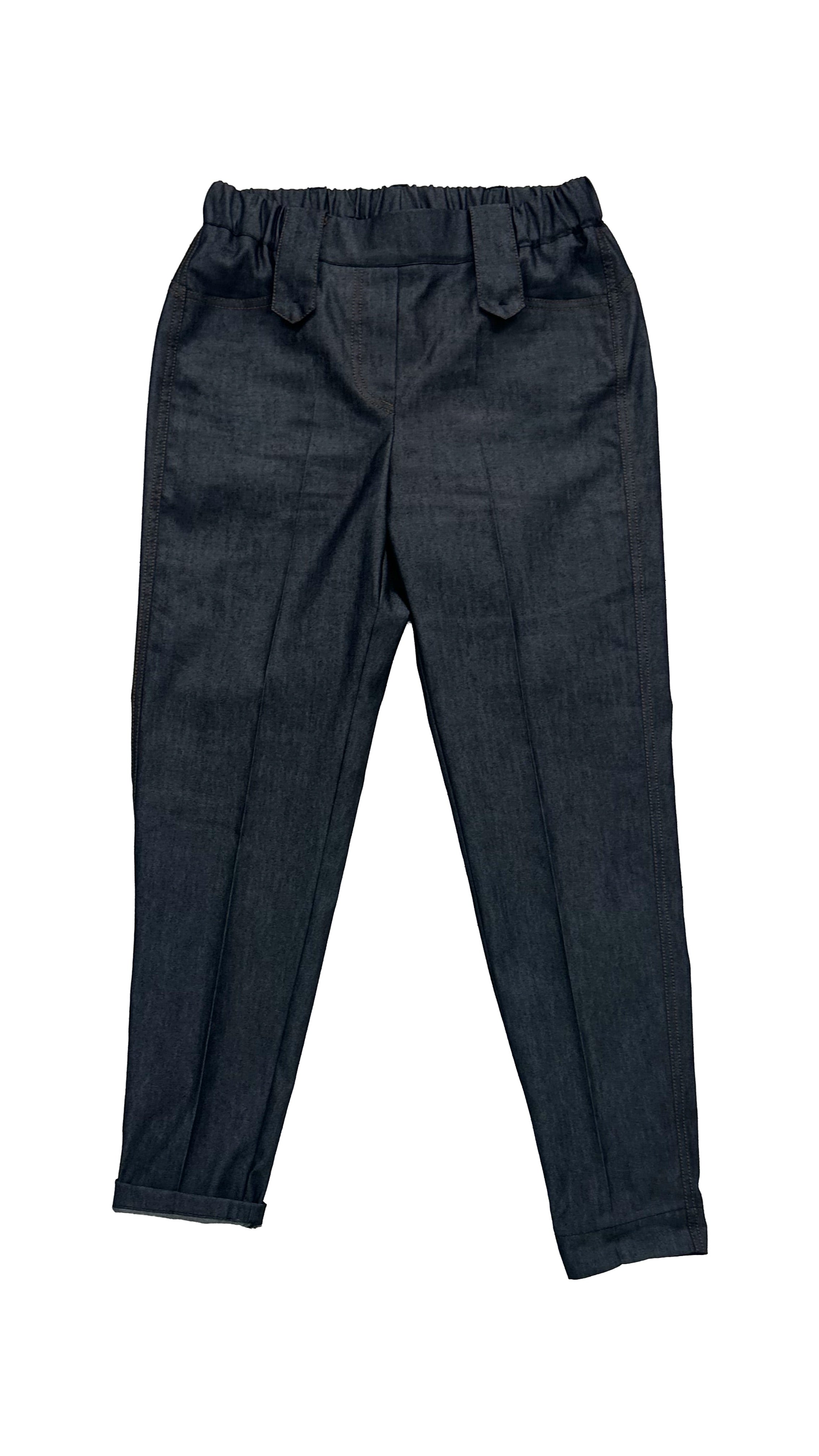 BASIC IN JEANS ELASTICO CON ALAMARI