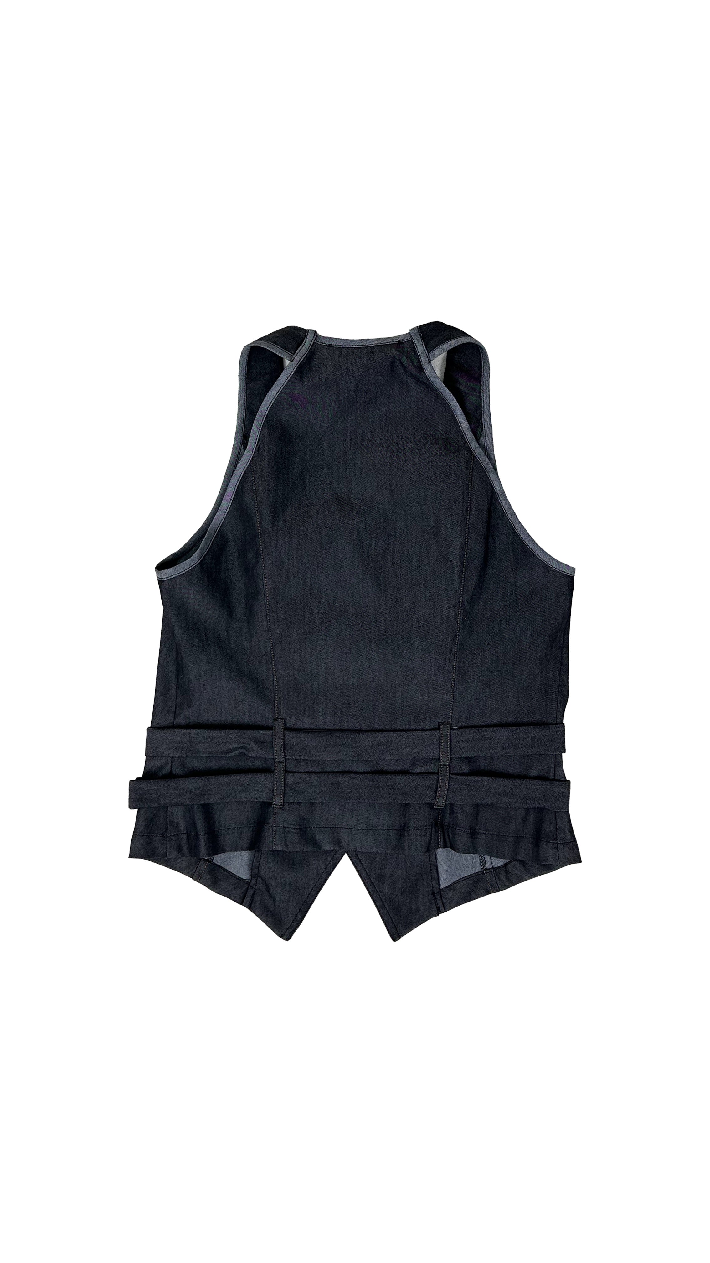 GILET JEANS LEGGERO ELASTICO