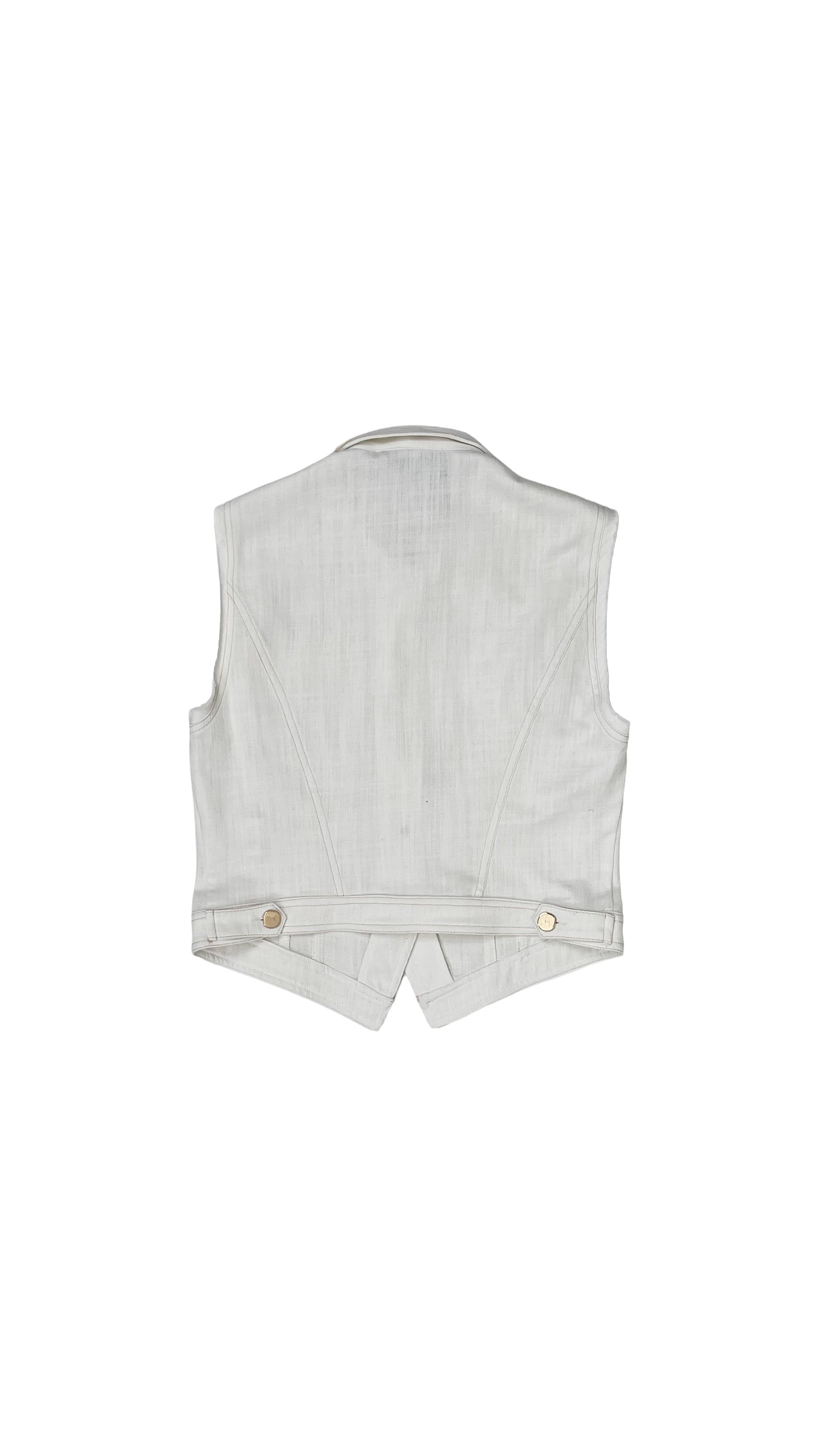 GILET-GIUBBETTO IN COTONE JEANS