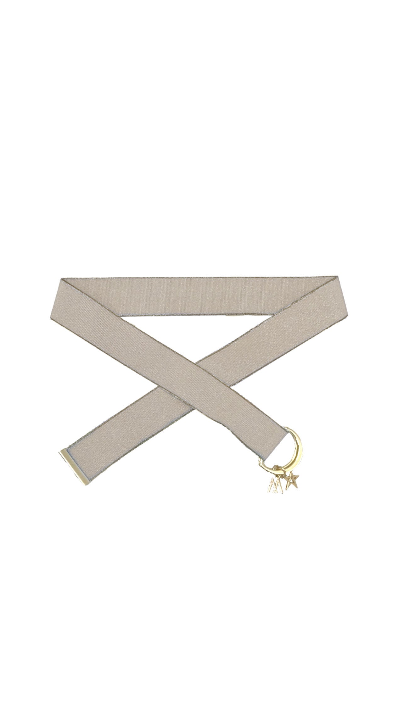CINTURA ELASTICA CON LUREX ORO