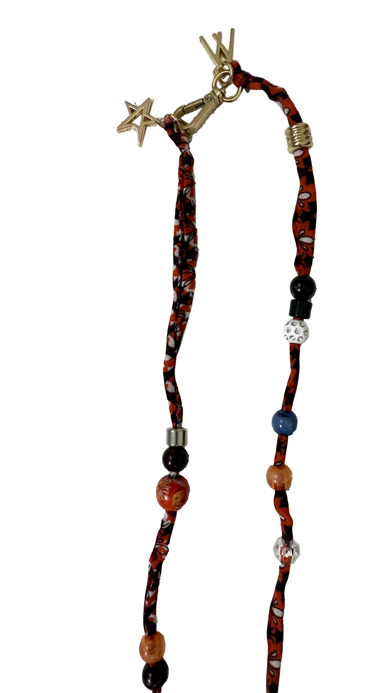 COLLANA IN FANTASIA CON PIETRE E PERLINE