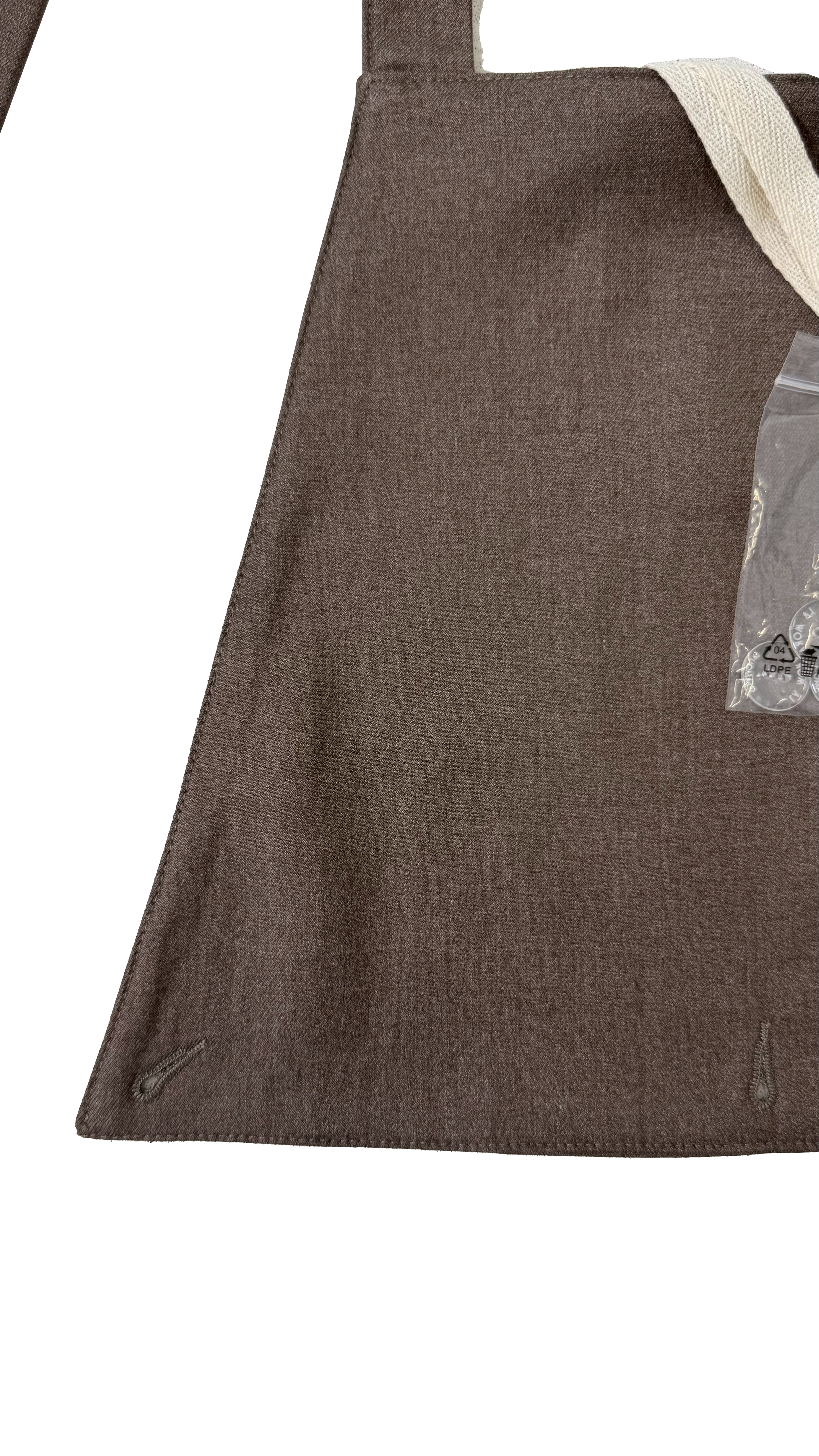 PETTORINA PER EFFETTO SALOPETTE IN FLANELLA PETTINATA