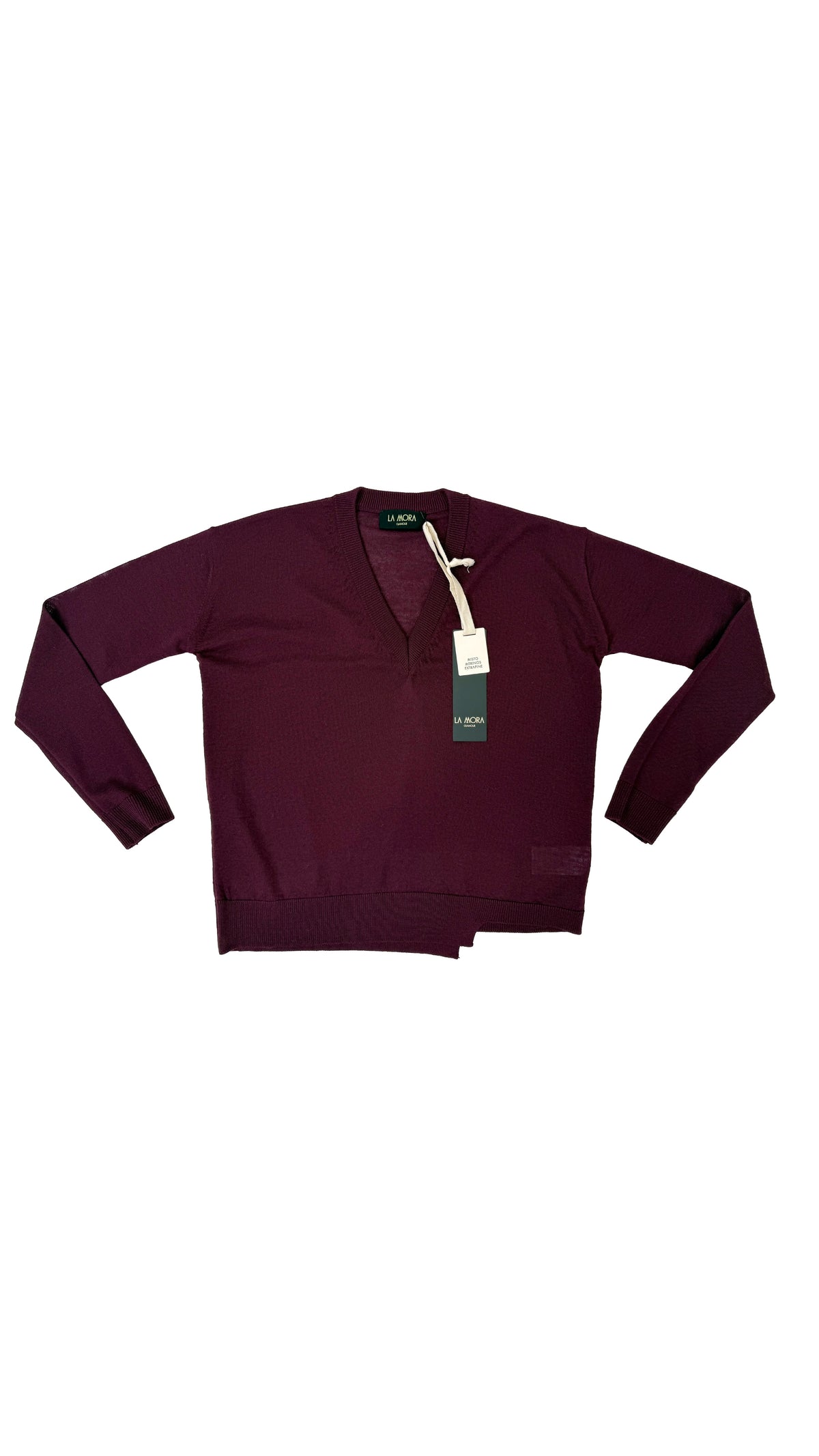 MAGLIA QUADRATA MERINOS SCOLLO A V