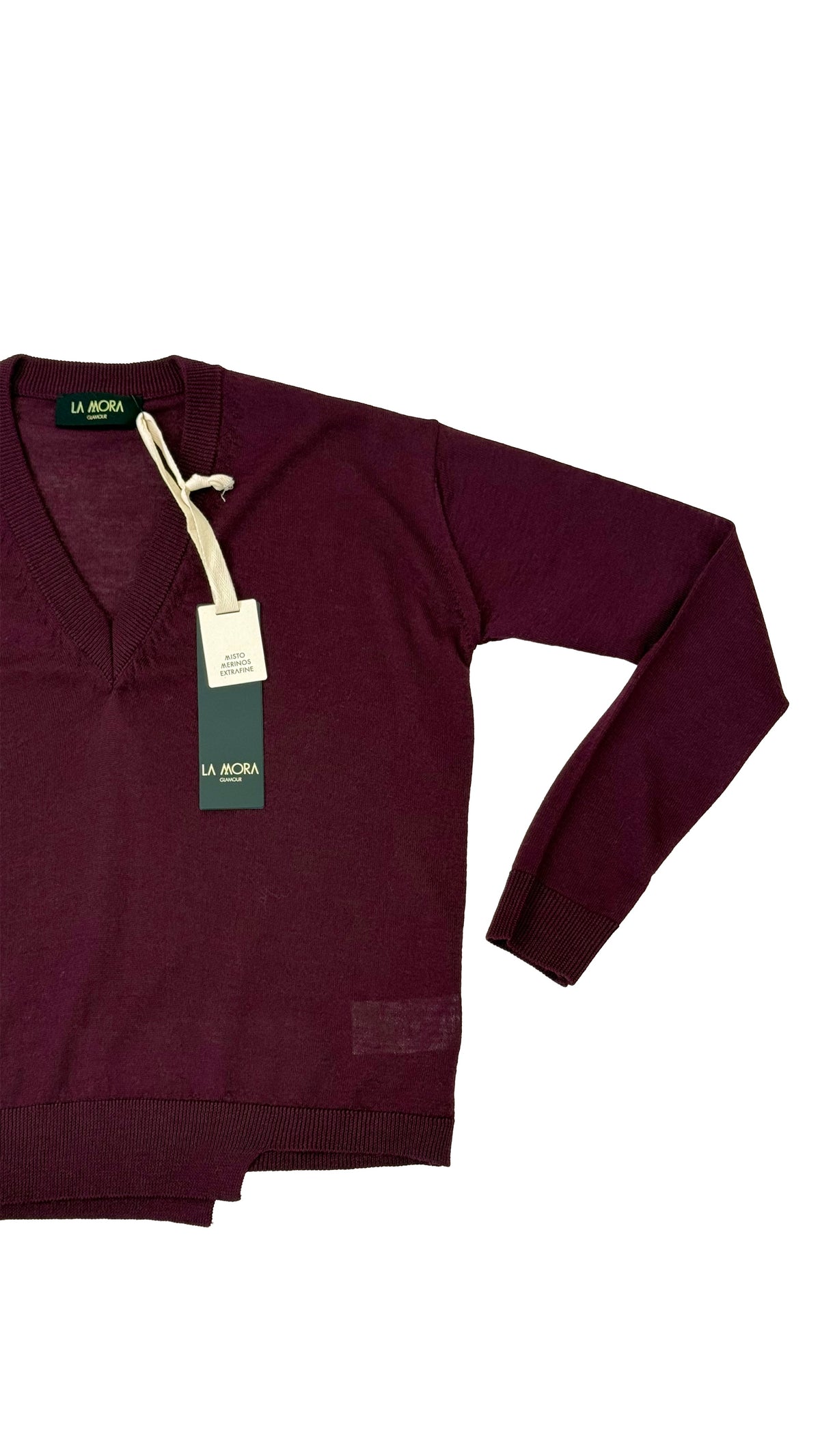 MAGLIA QUADRATA MERINOS SCOLLO A V