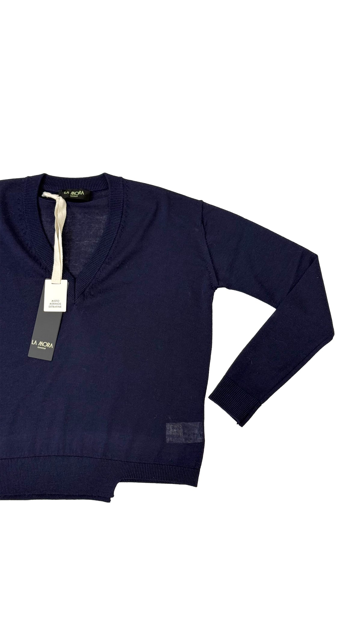 MAGLIA QUADRATA MERINOS SCOLLO A V