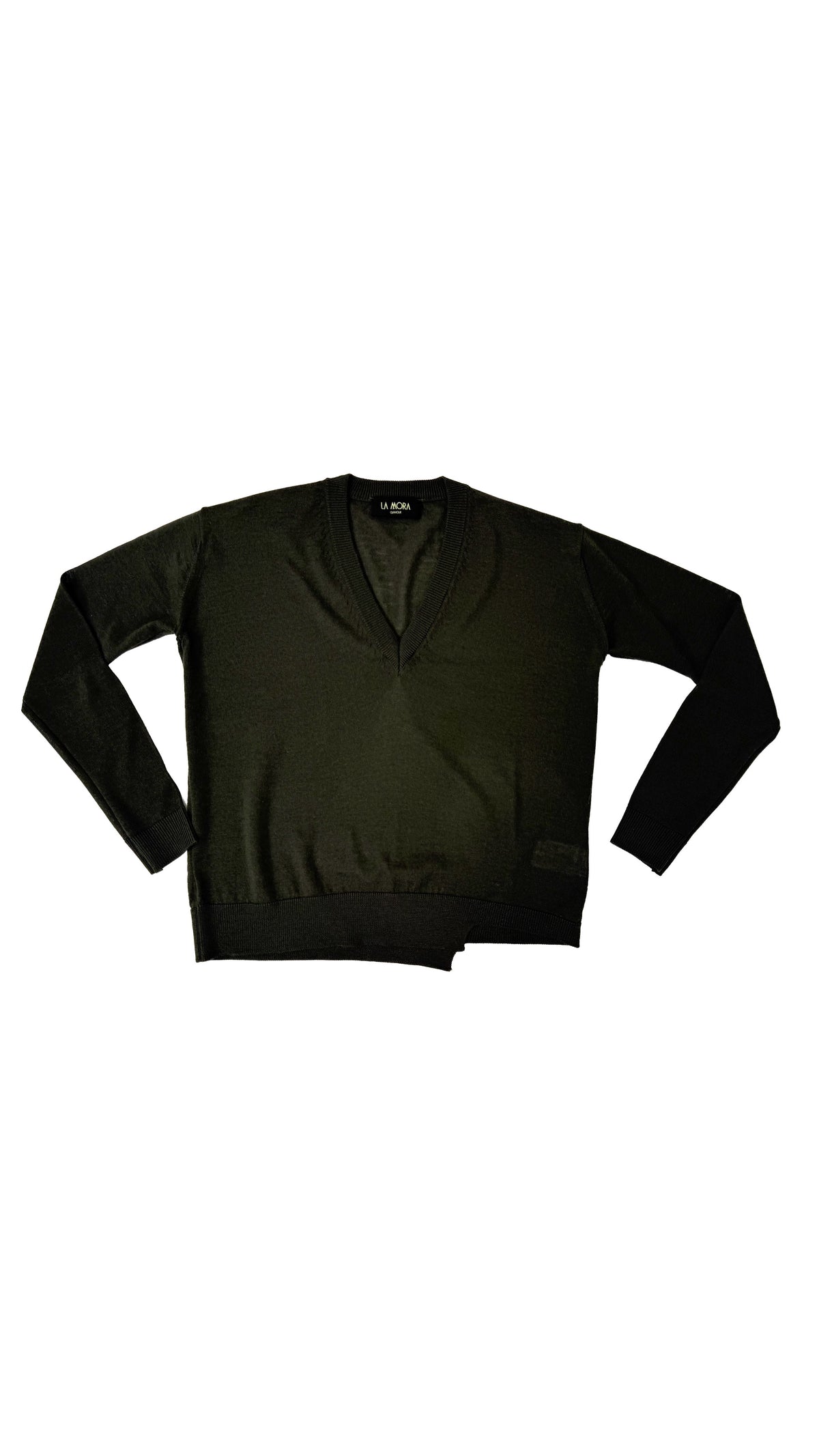MAGLIA QUADRATA MERINOS SCOLLO A V