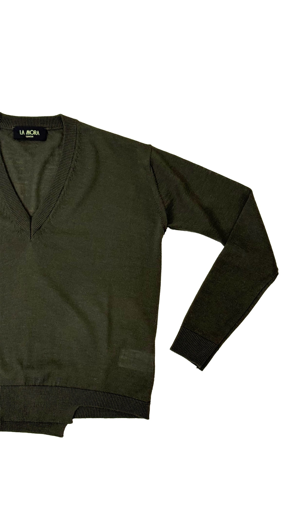 MAGLIA QUADRATA MERINOS SCOLLO A V