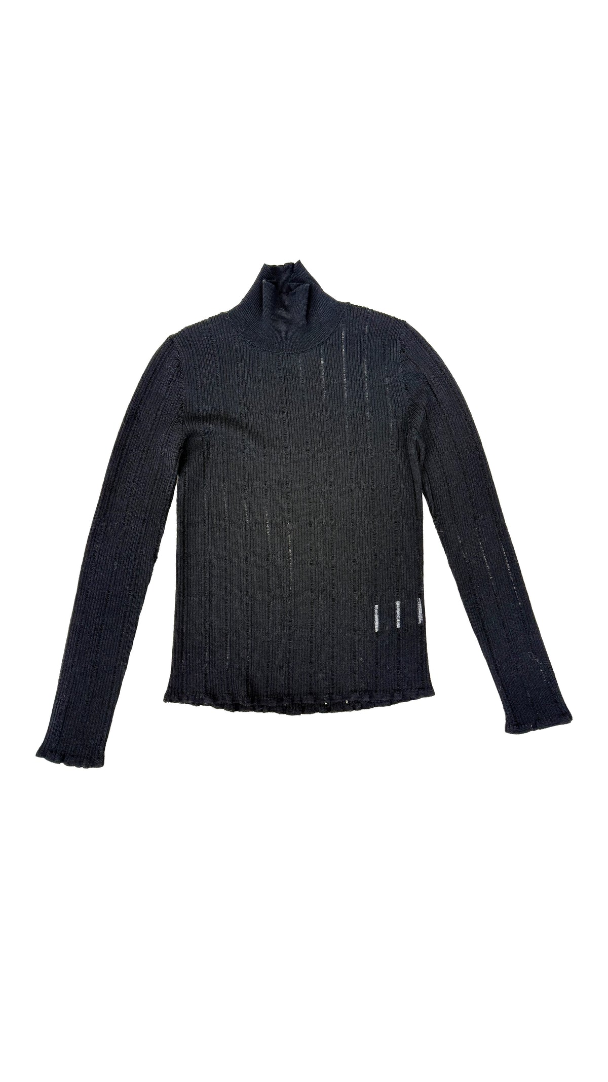 MAGLIA COLLO ALTO FLUTTUANTE IN MERINOS