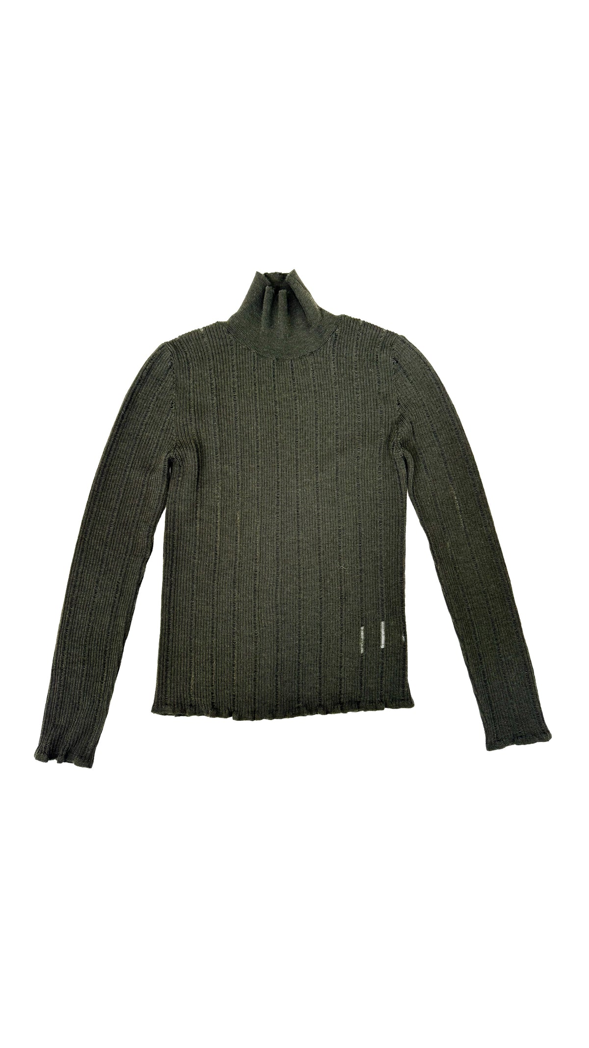 MAGLIA COLLO ALTO FLUTTUANTE IN MERINOS