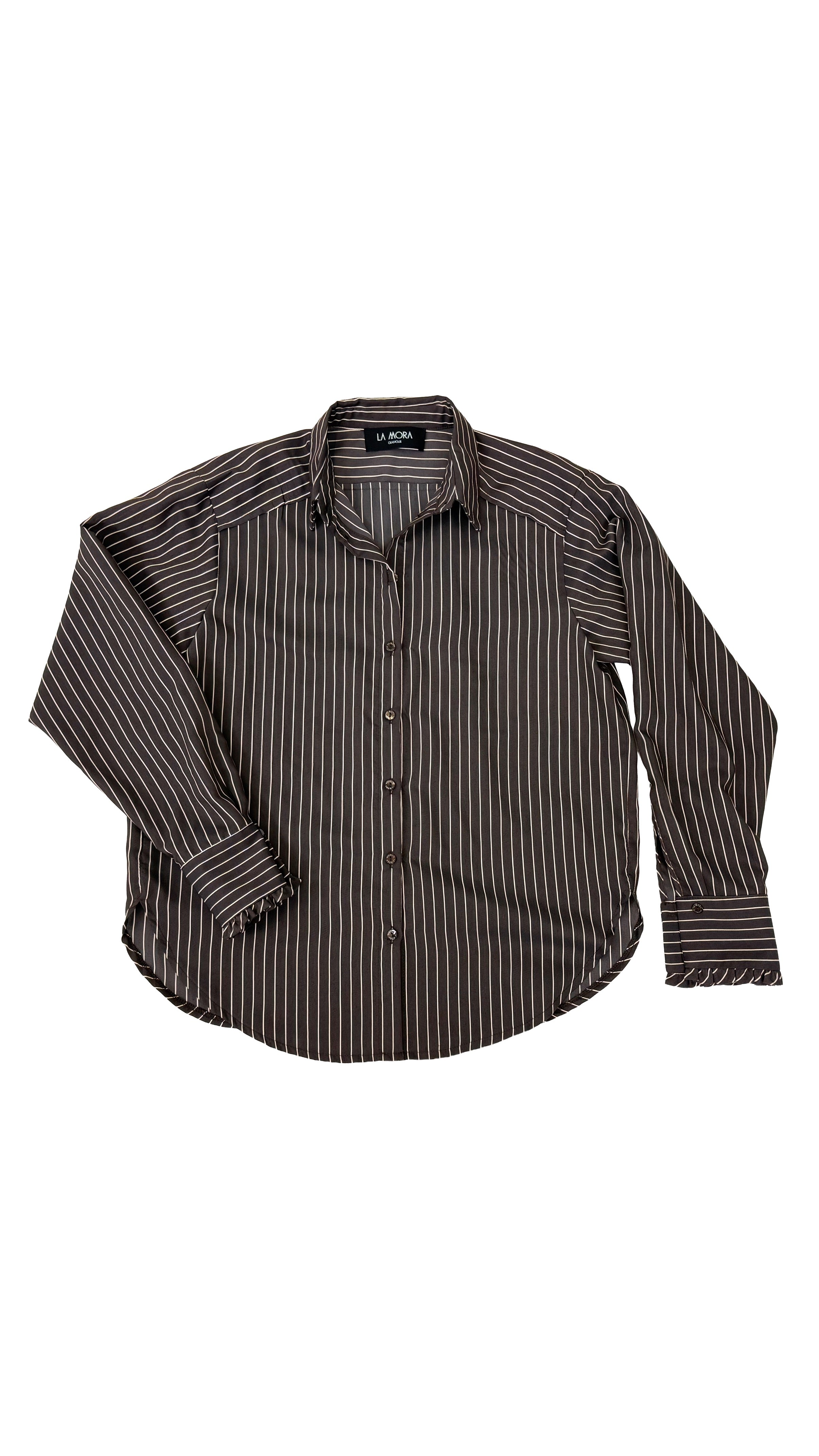 CAMICIA RIGA IN VISCOSA NYLON