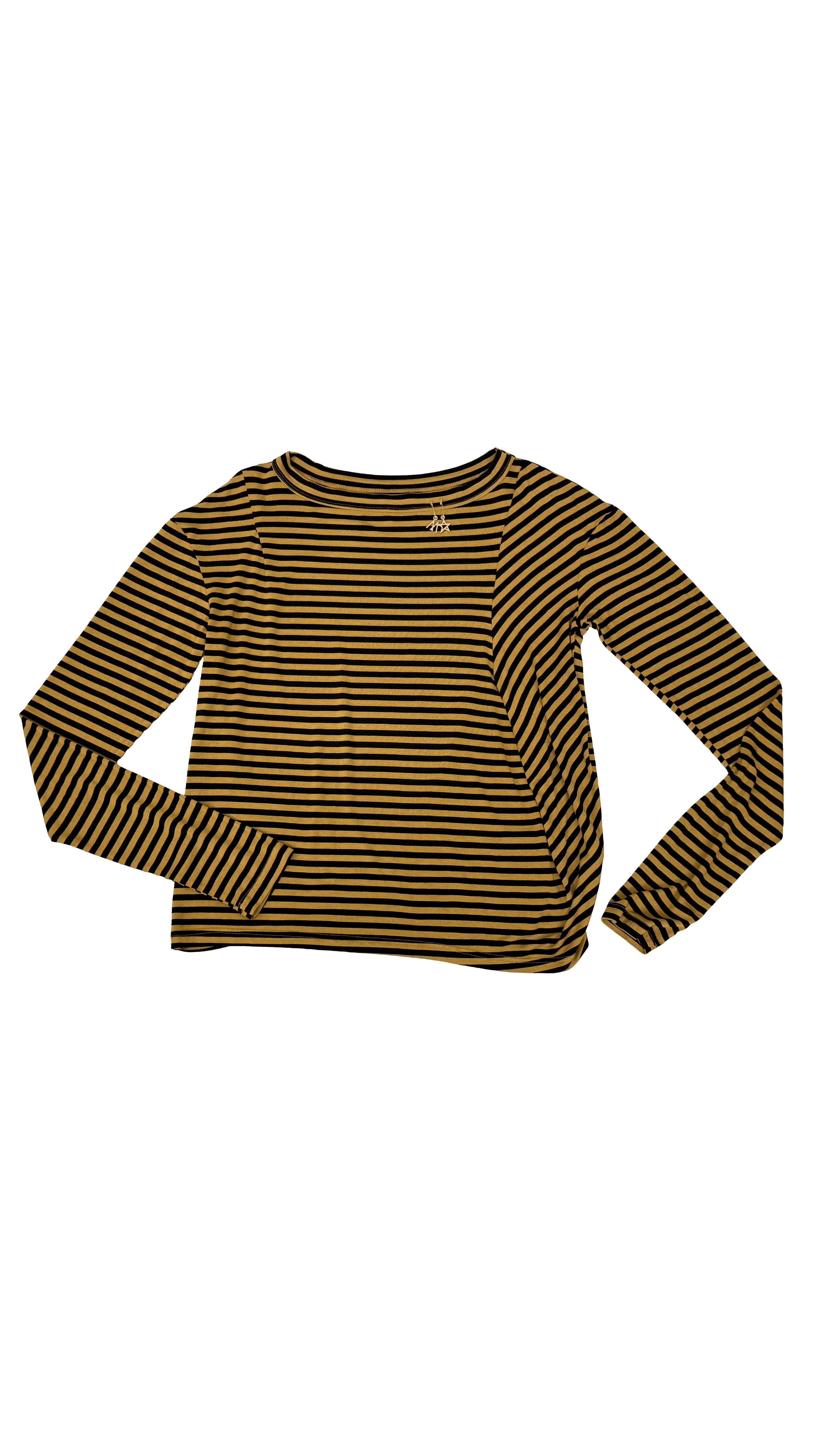 T-SHIRT LINEA QUADRATA RIGHE VISCOSA
