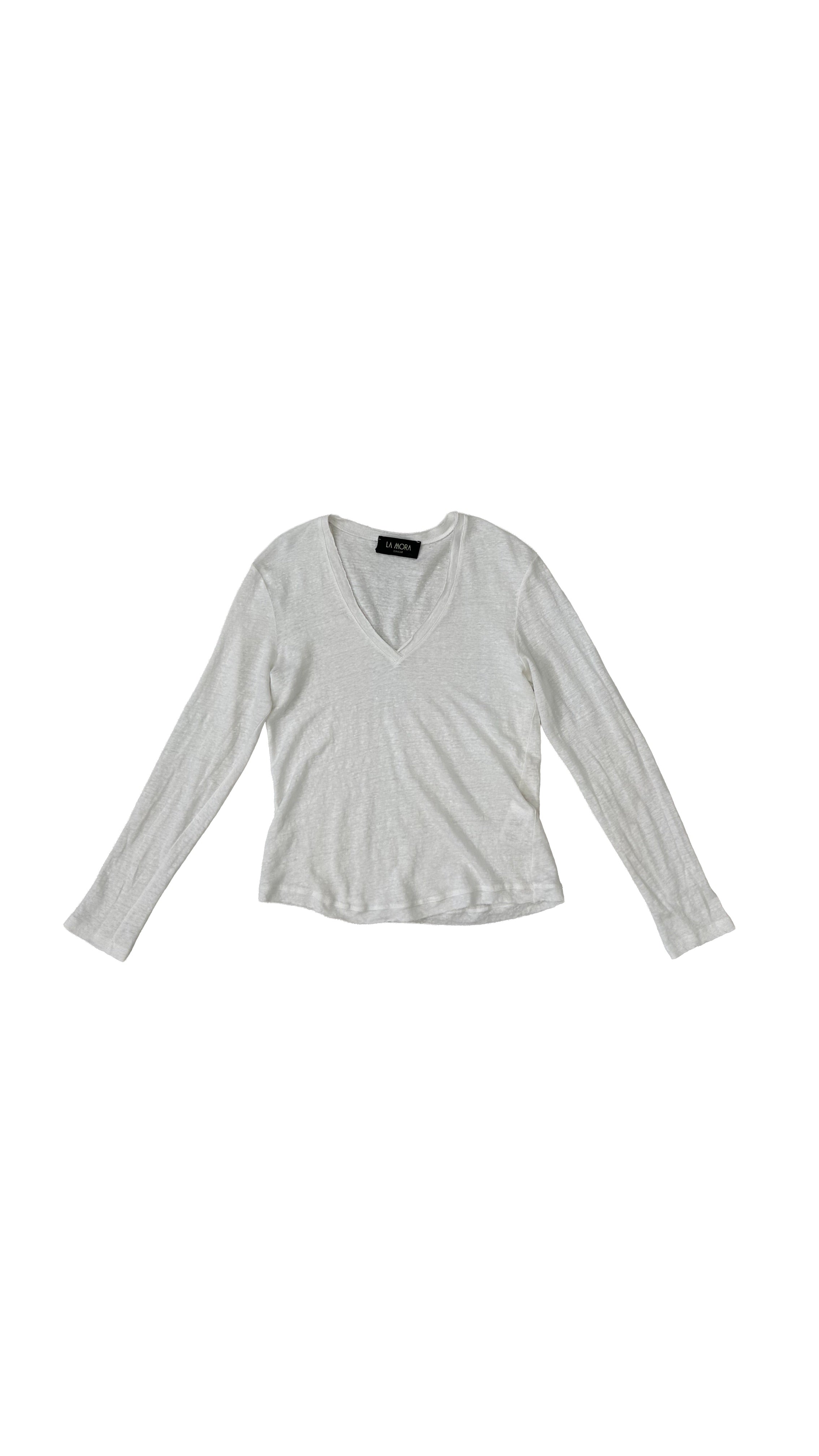 T-SHIRT IN JERSEY LINO 100% MANICA LUNGA