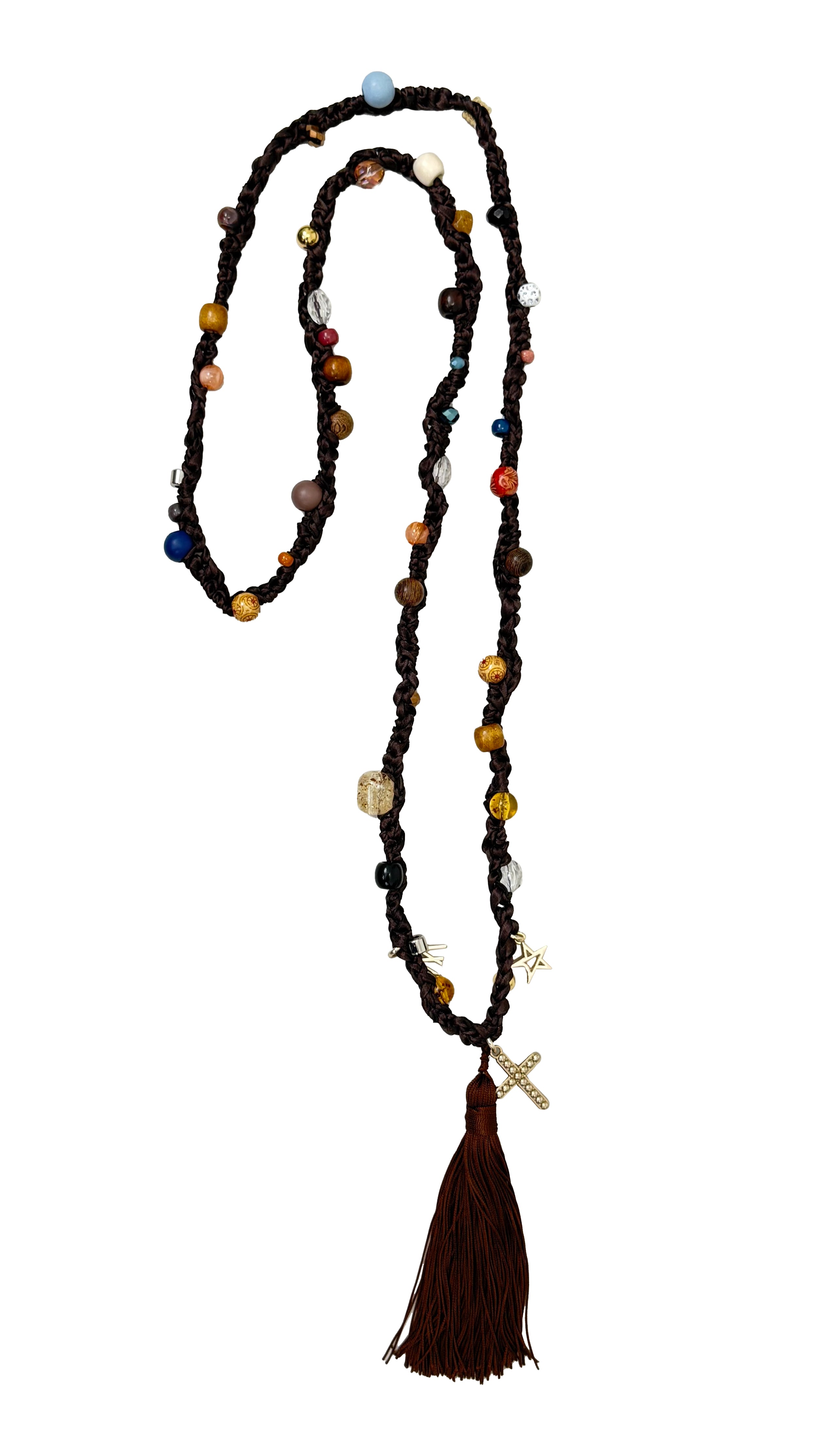 COLLANA UNCINETTO CON PIETRE E NAPPA