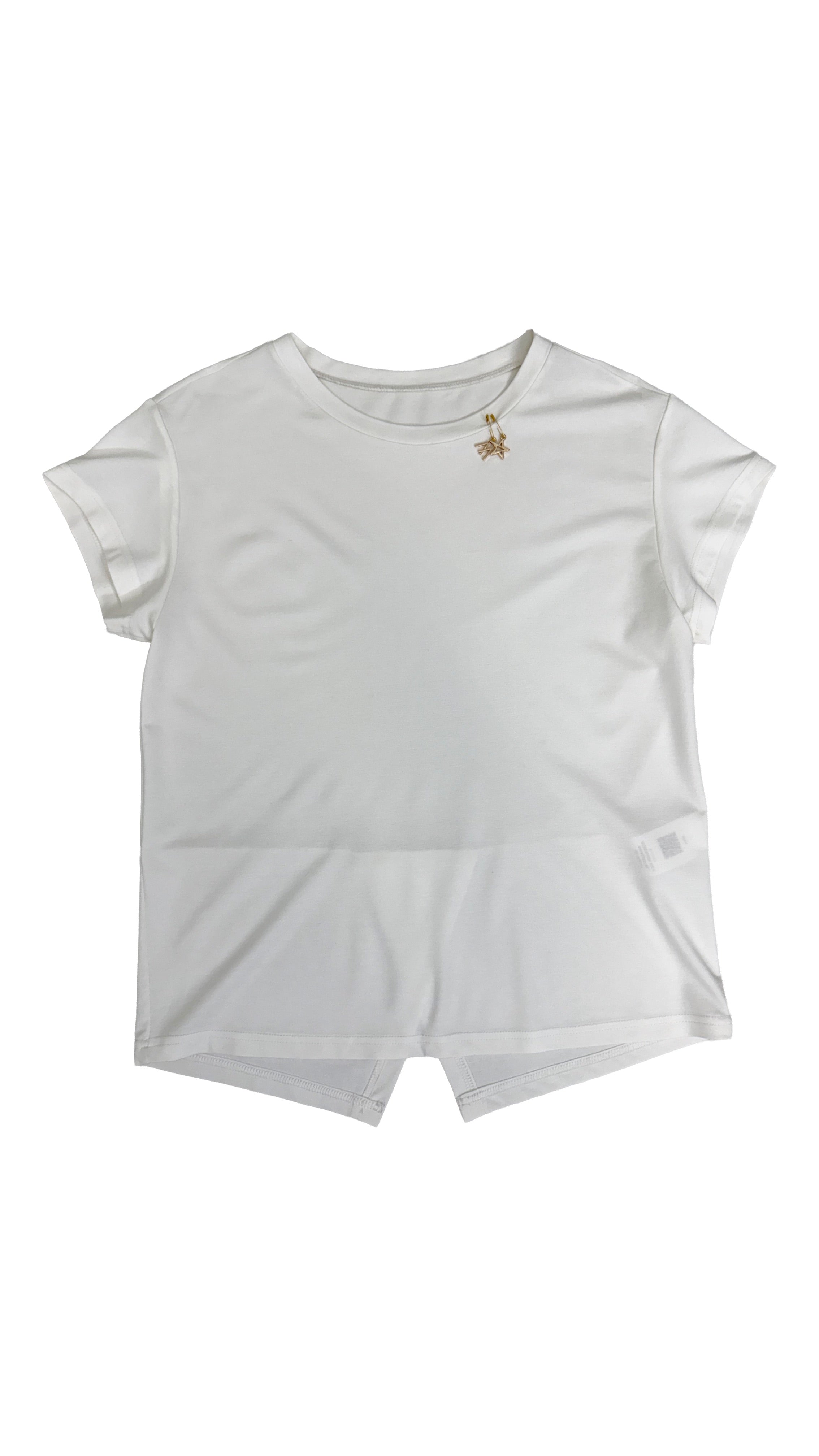 T-SHIRT VISCOSA TECNICA SPACCO DIETRO