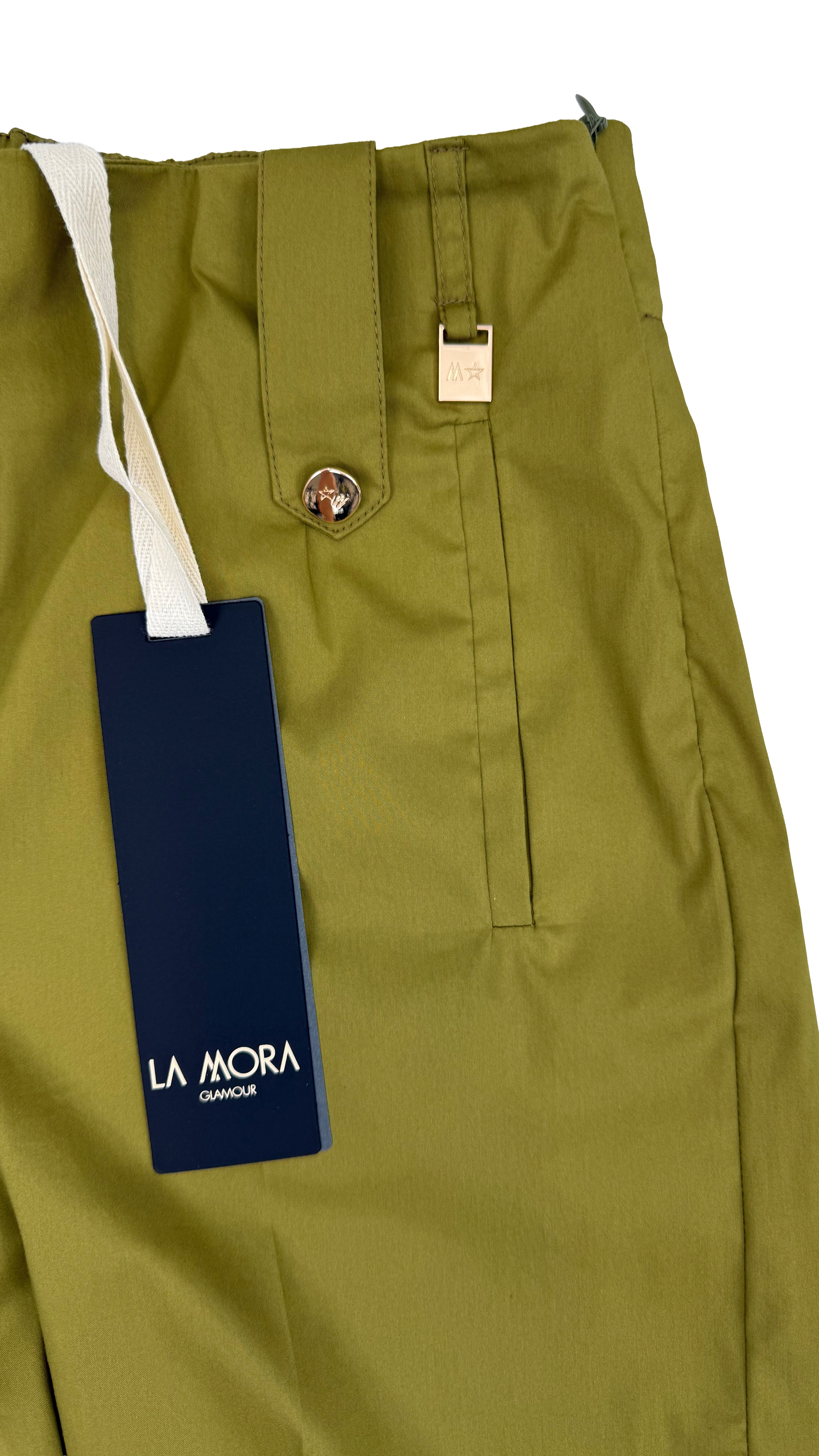 SHORTS IN PELLE D'UOVO