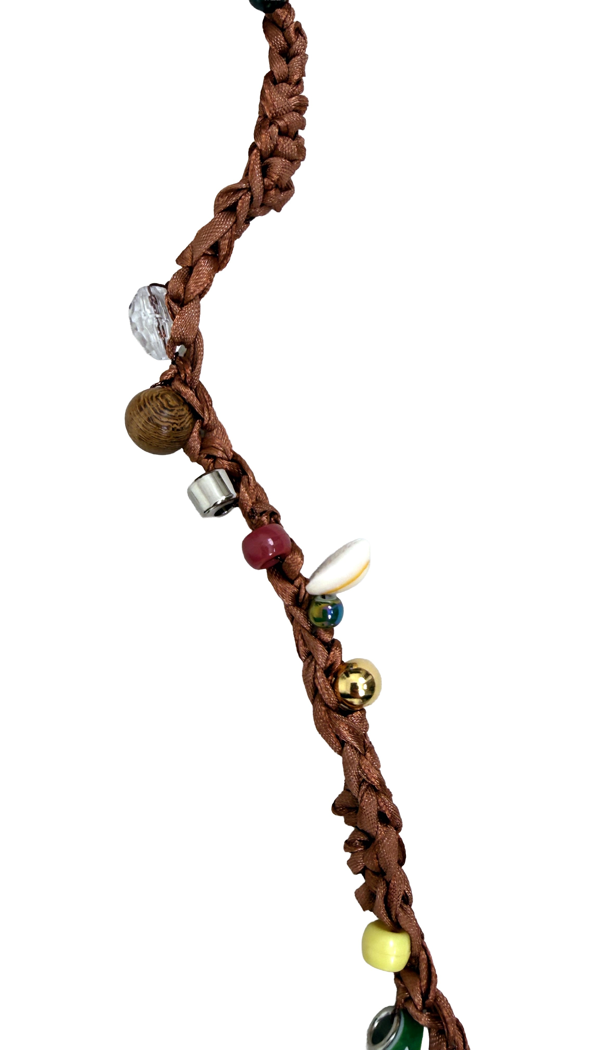 COLLANA UNCINETTO CON PERLINE E CONCHIGLIE