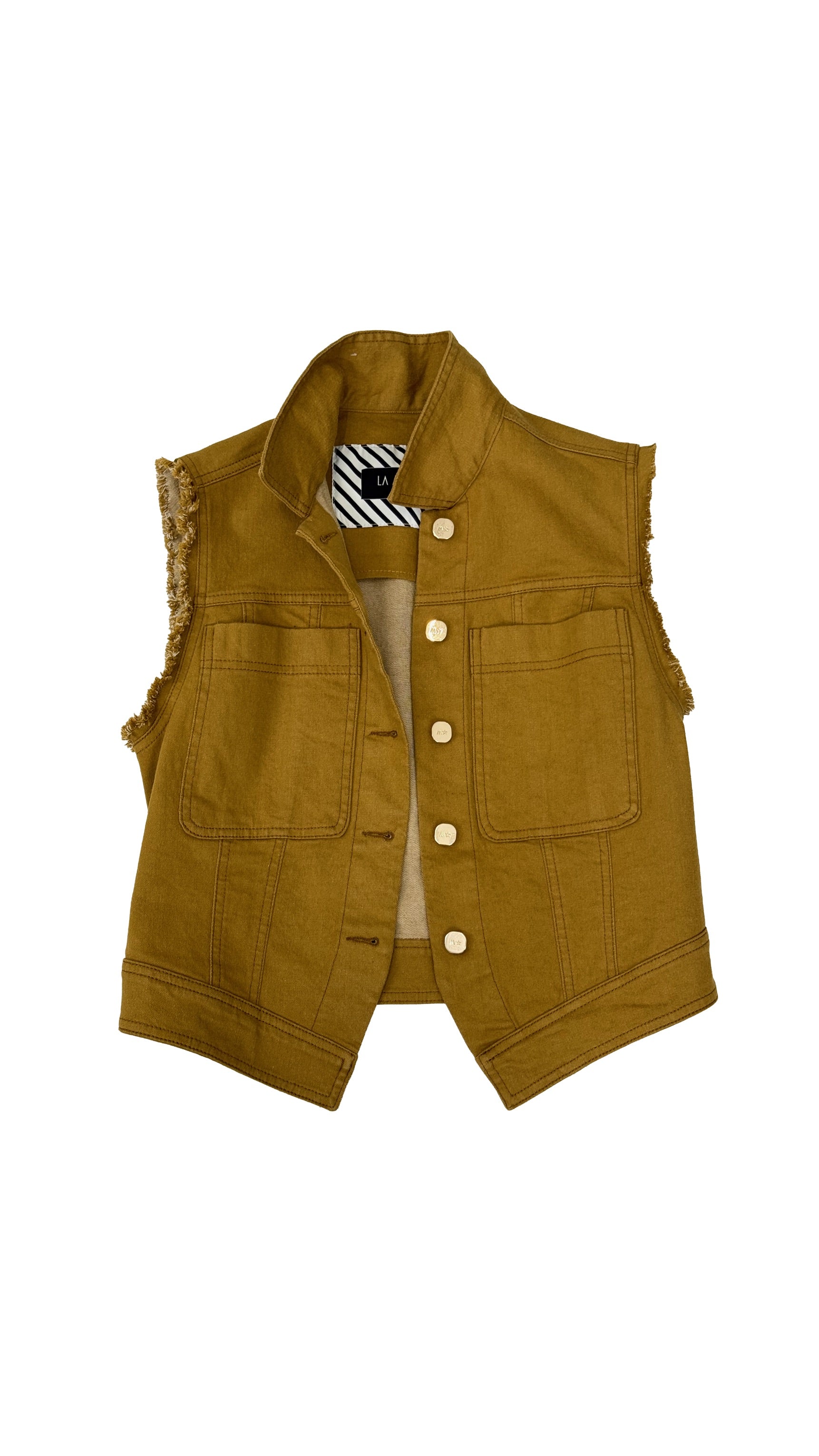GILET IN DENIM ELASTICIZZATO