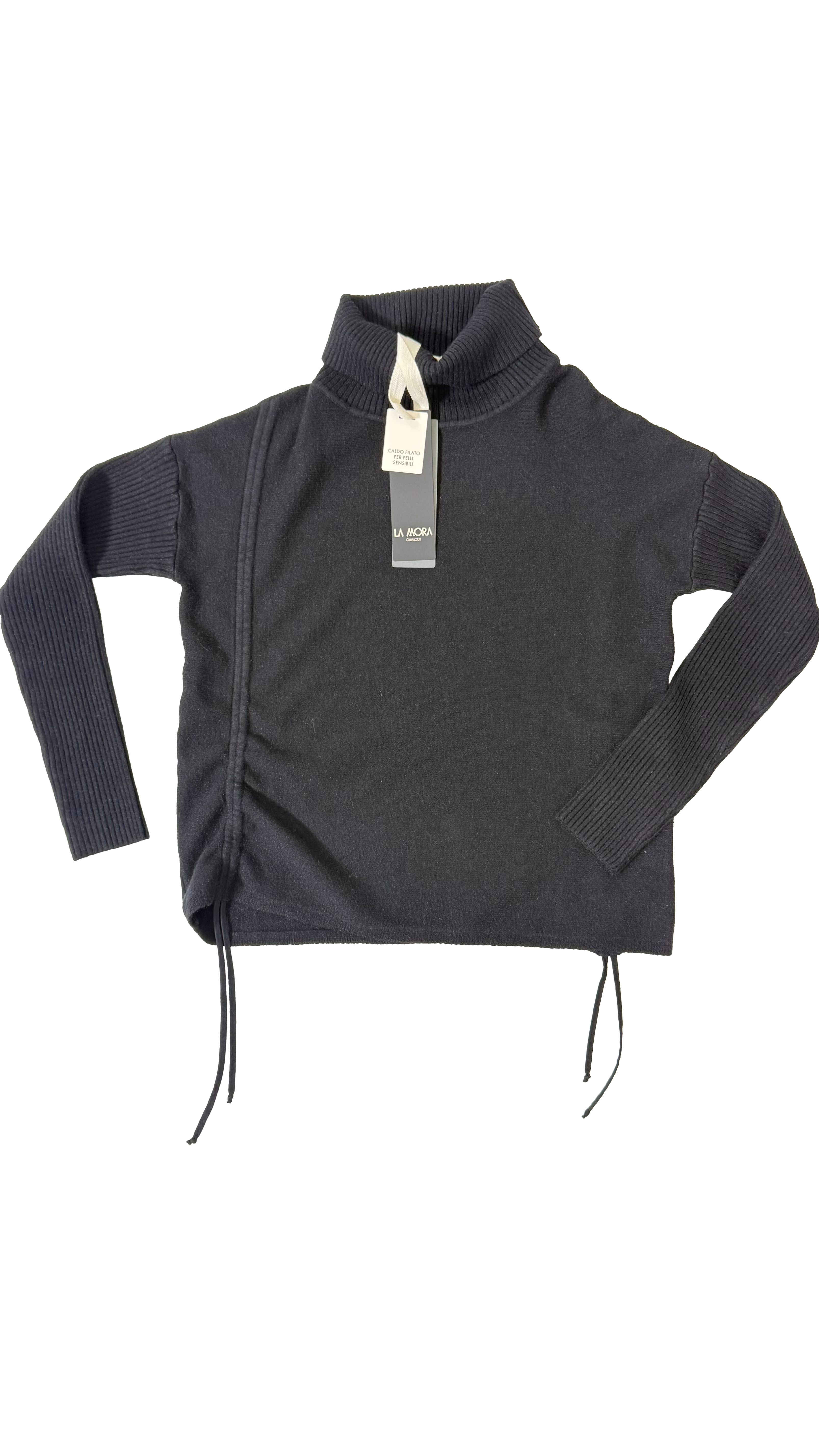 MAGLIA QUADRATA CON COULISSE IN CALDA VISCOSA