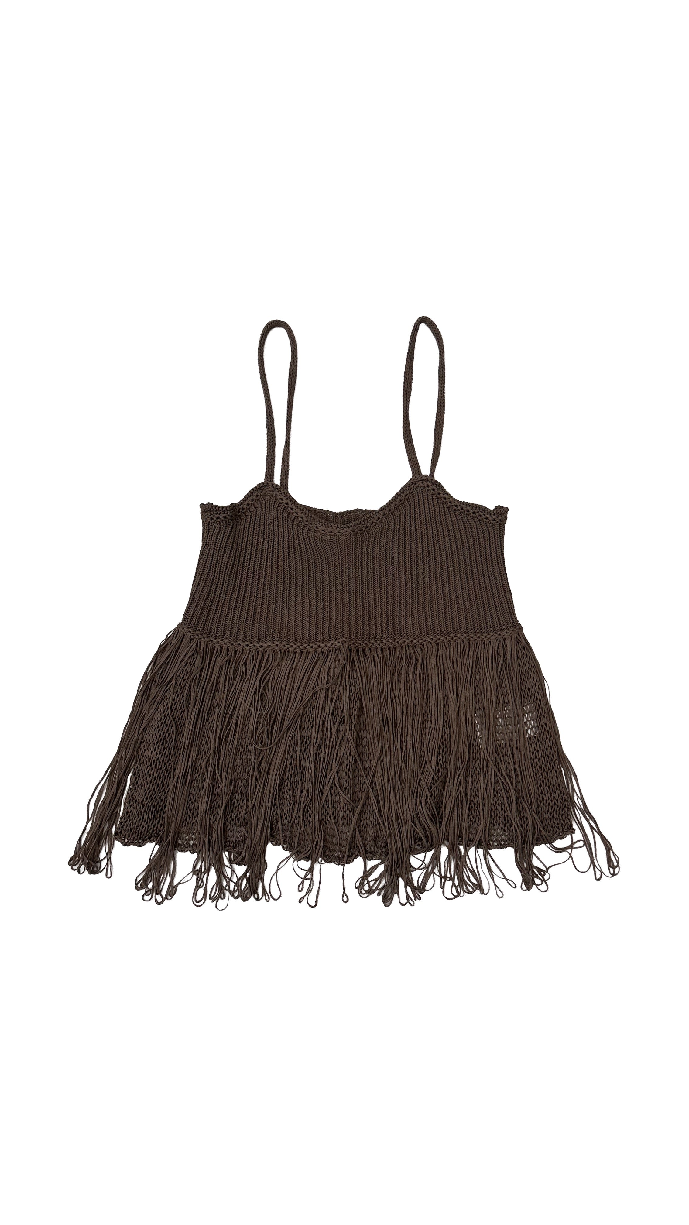 TOP IN FETTUCCIA CON FRANGE