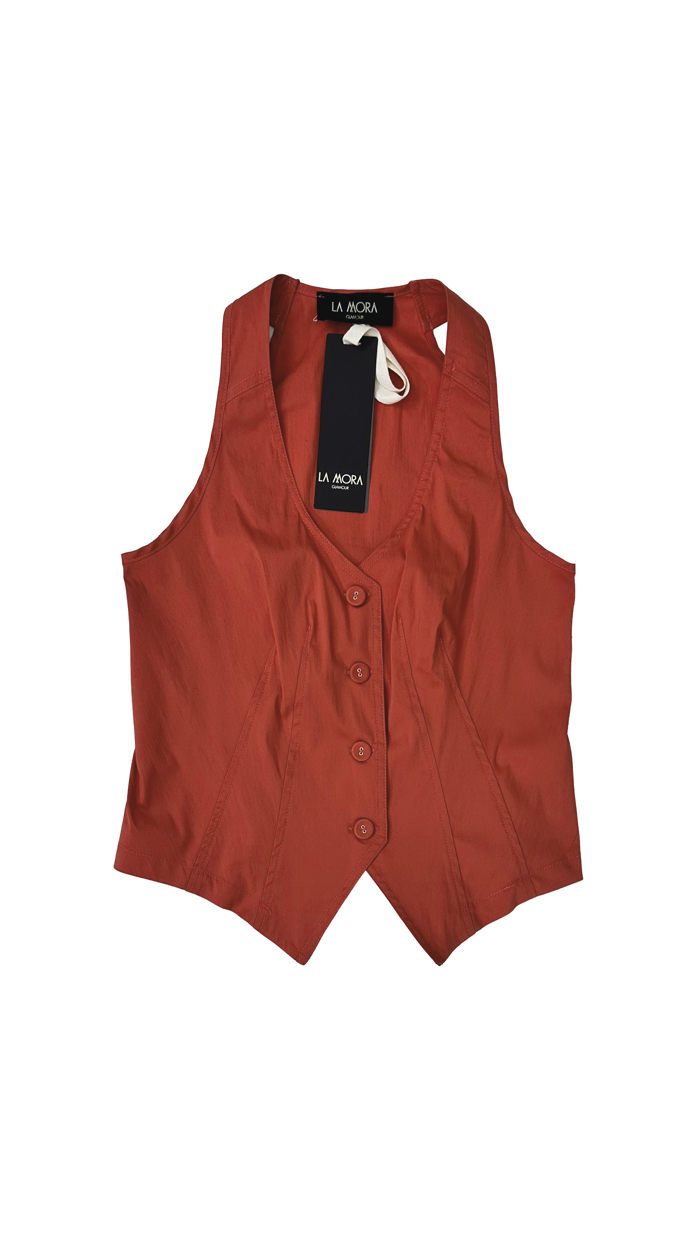 GILET IN PELLE D'UOVO