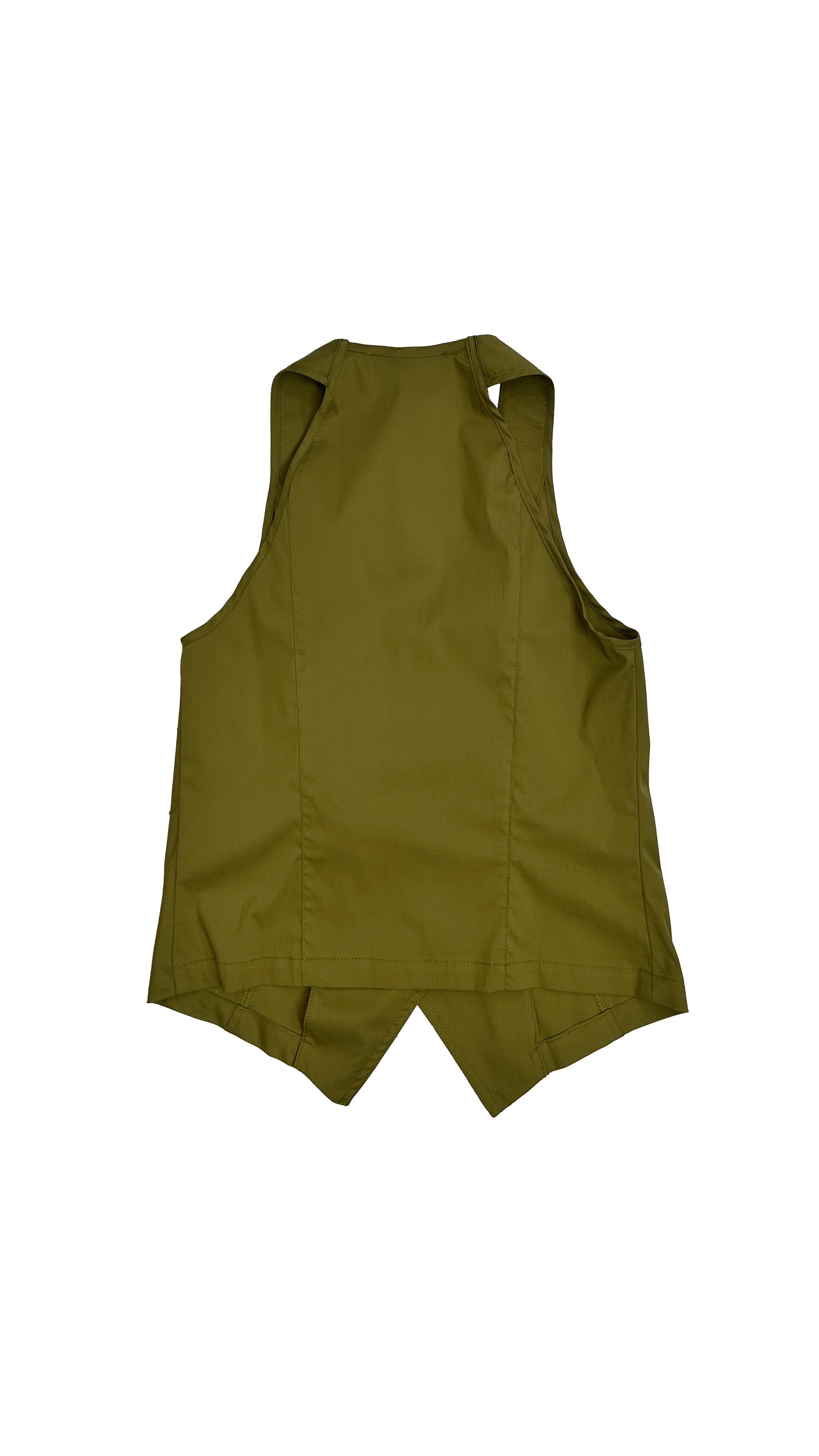 GILET IN PELLE D'UOVO