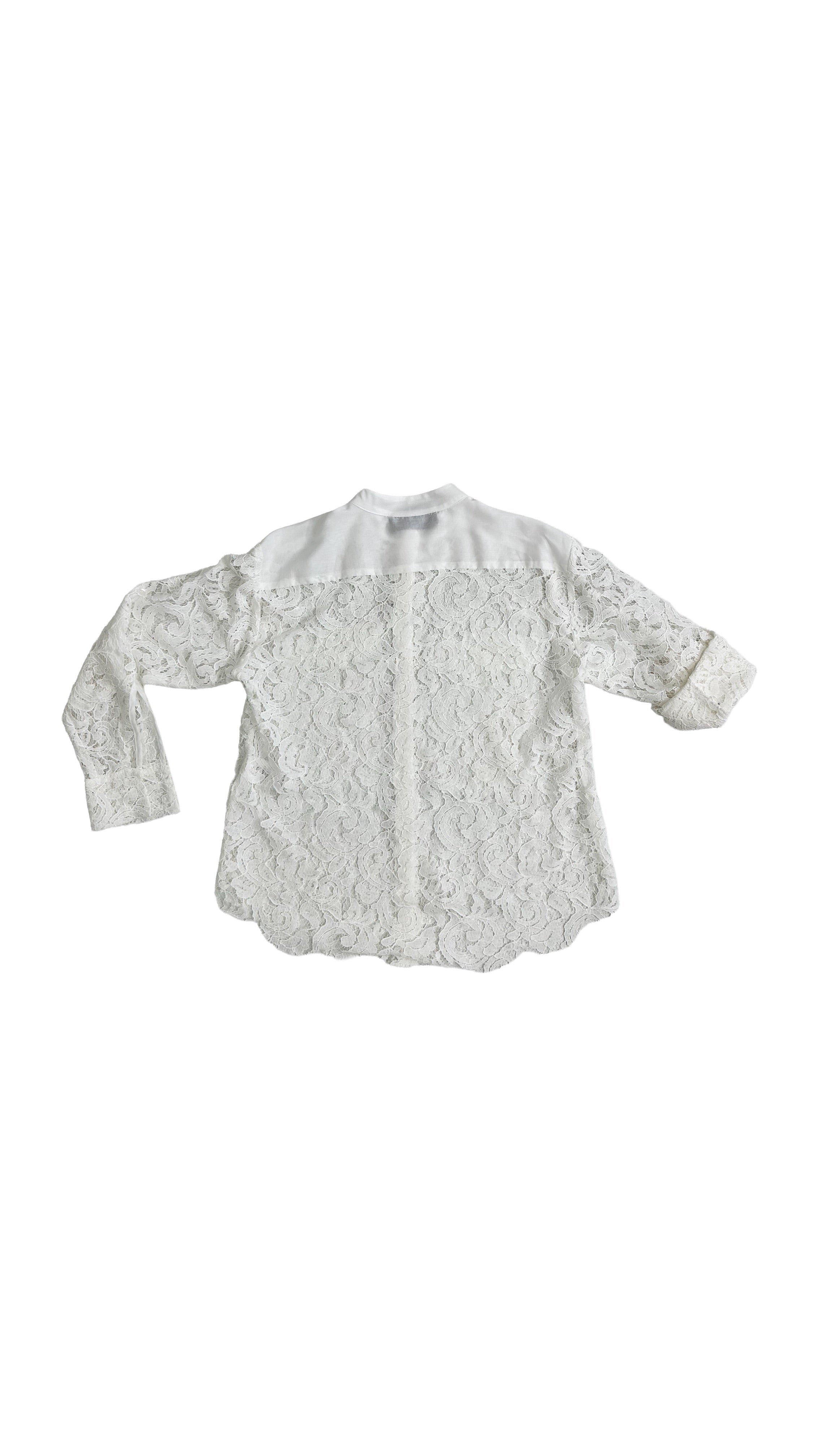 CAMICIA LINEA UOMO IN PIZZO SMERLATO