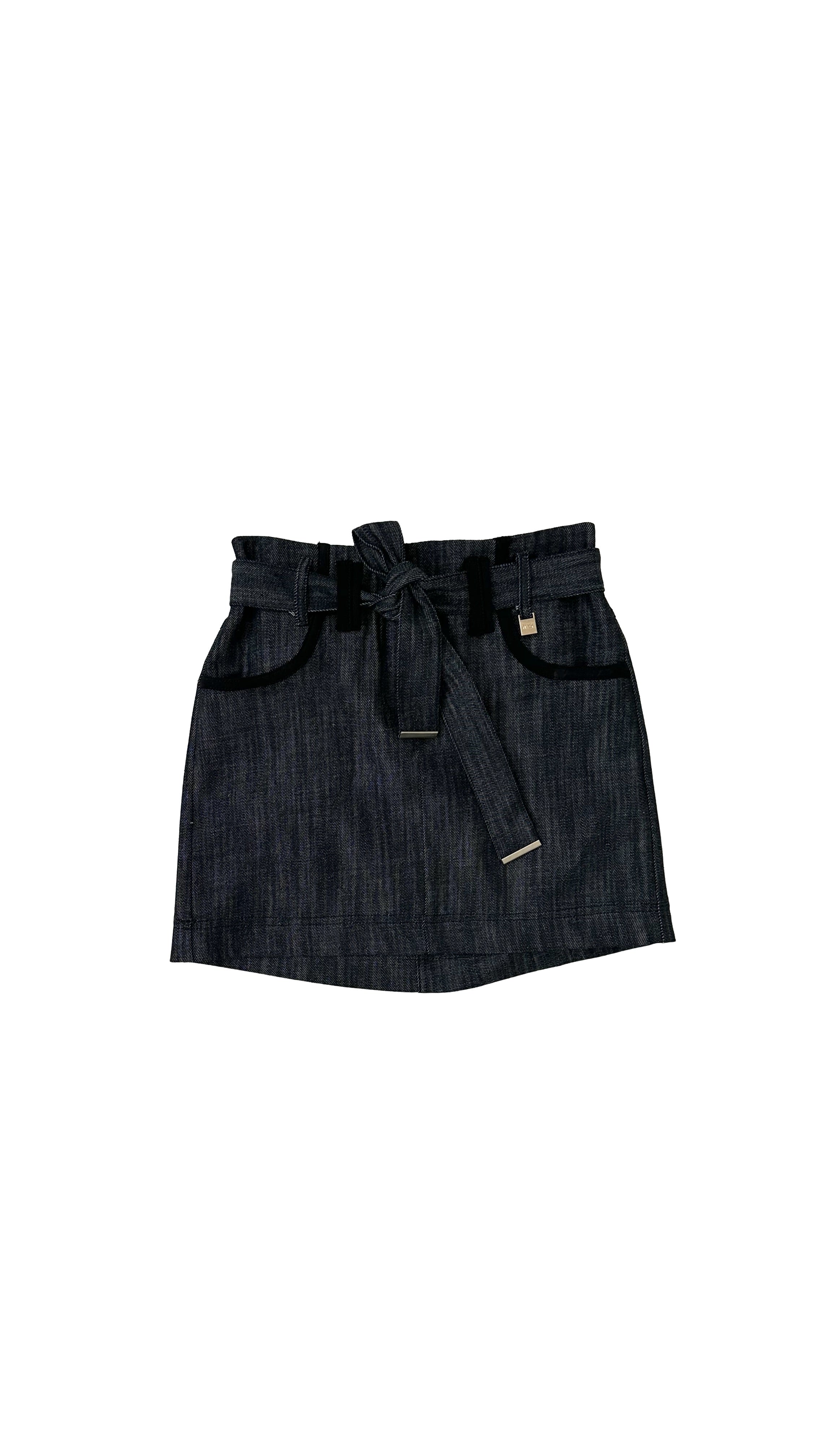 MINIGONNA IN DENIM 100%COTONE