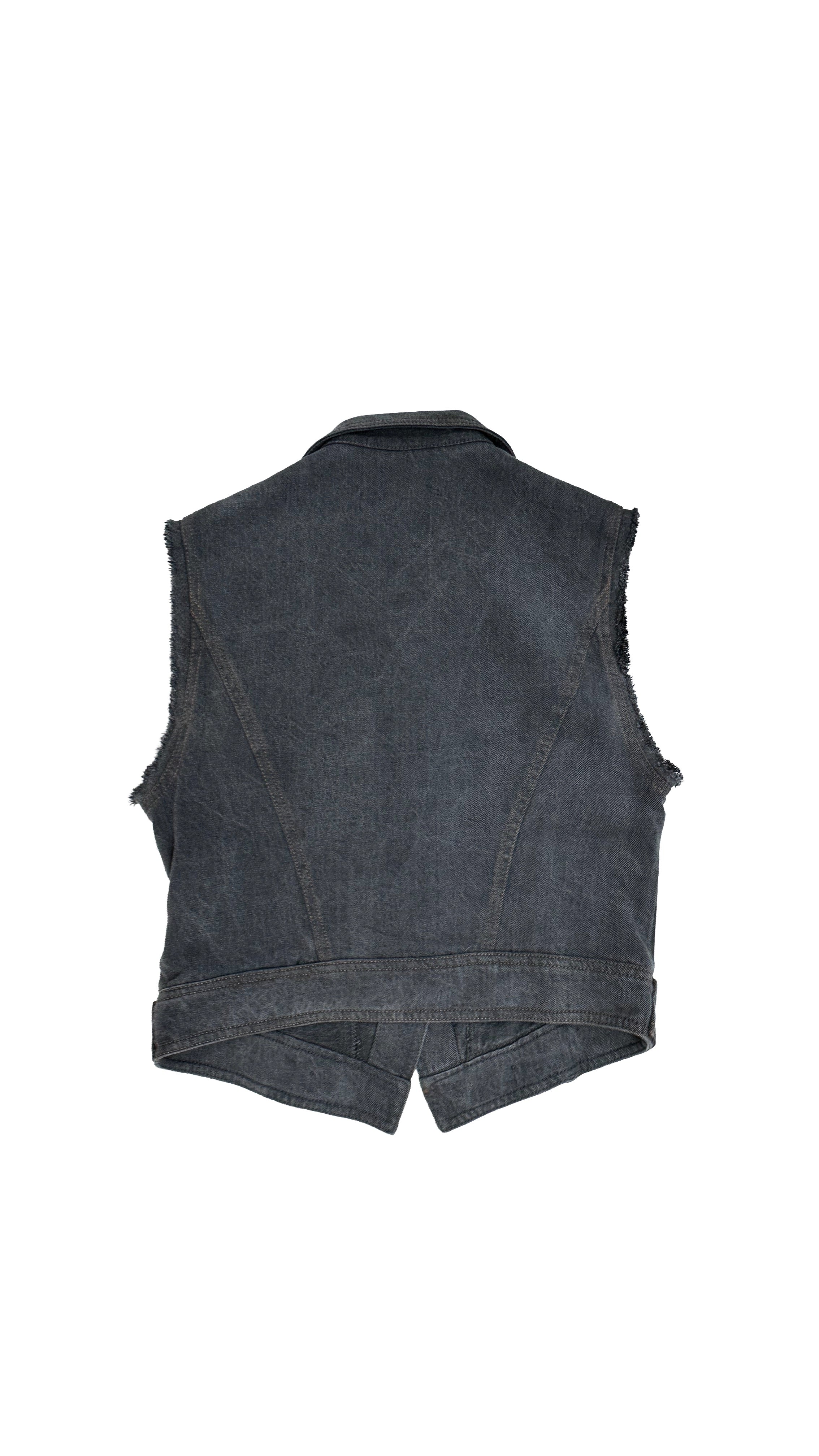 GILET JEANS IN LYOCELL